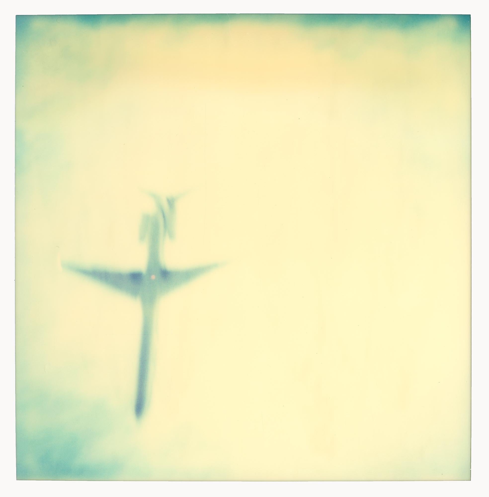Planes (Stranger than Paradise) 6 pieces - 122x183cm, Polaroid, 20th Century - Yellow Landscape Photograph by Stefanie Schneider