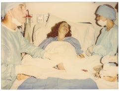 Prepping the Birth (Suburbia) - Contemporary, Polaroid, Photography