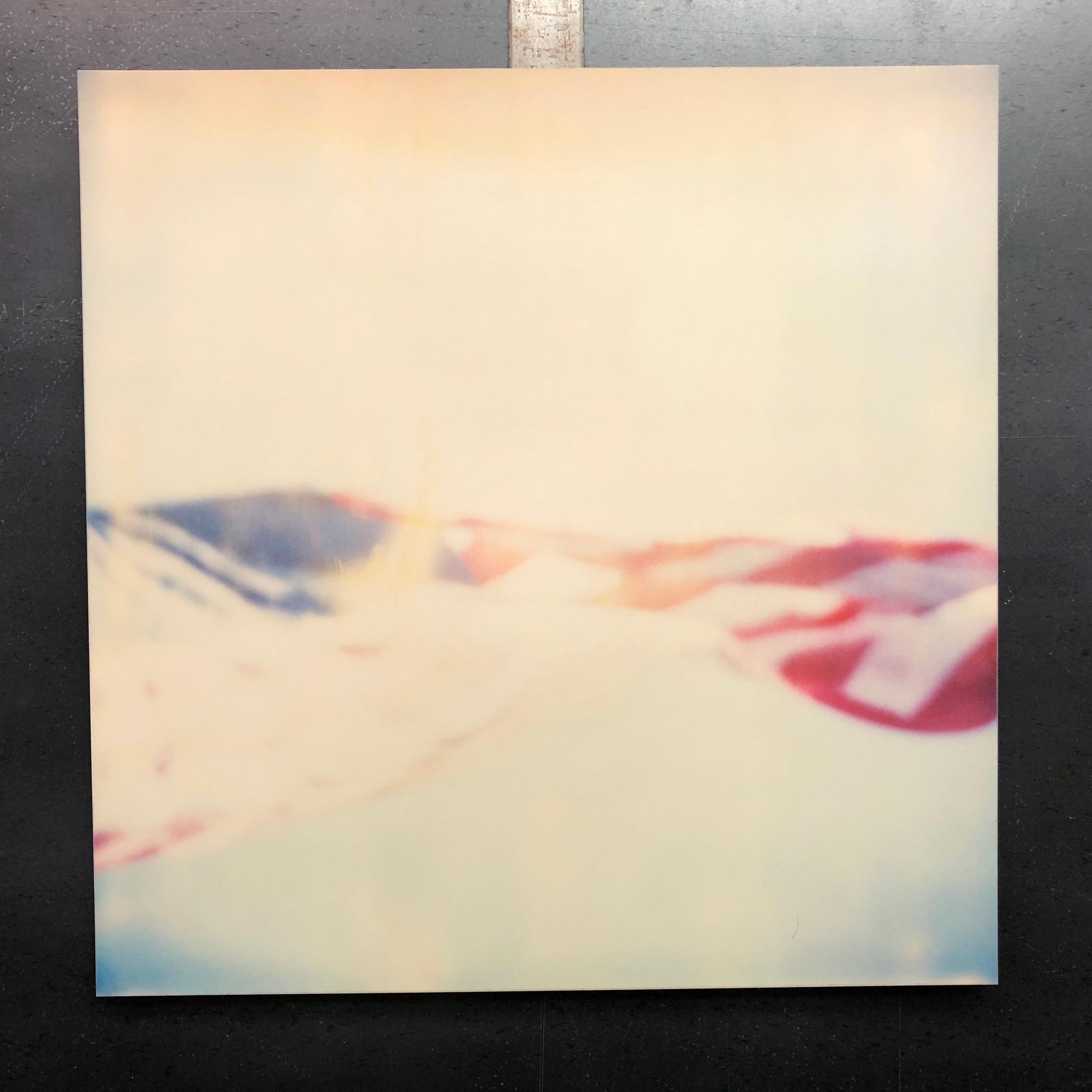 Primary Colors - Contemporary, Abstract, Landscape, USA, Polaroid, Flag - Gray Color Photograph by Stefanie Schneider