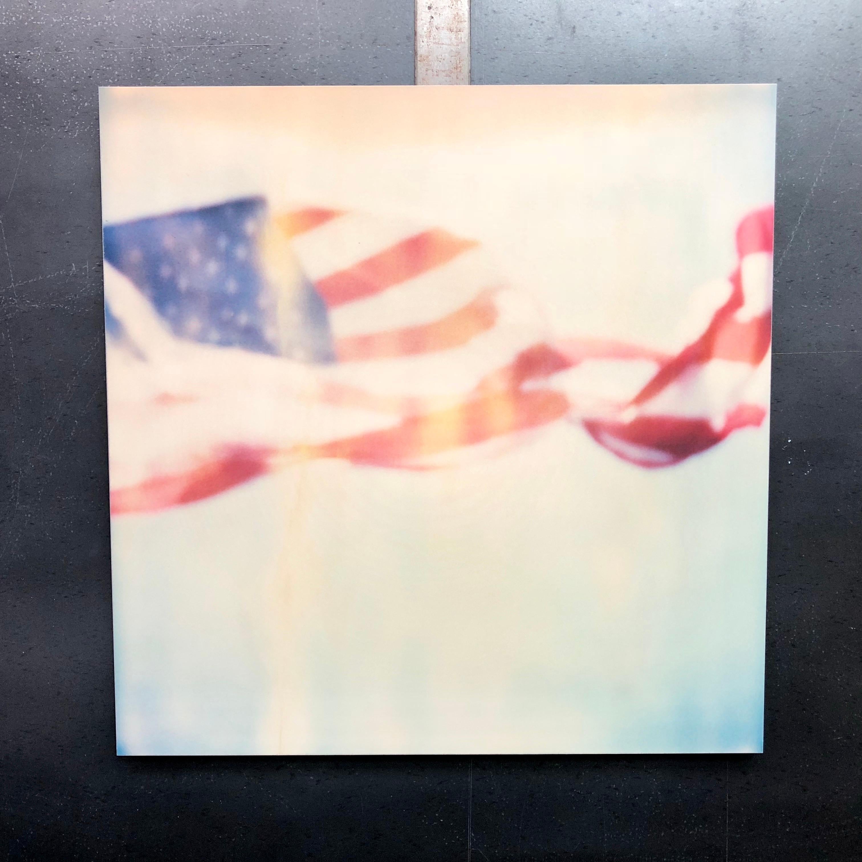 Primärfarben - Contemporary, Abstrakt, Landschaft, USA, Polaroid, Flagge im Angebot 3