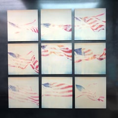 Primärfarben - Contemporary, Abstrakt, Landschaft, USA, Polaroid, Flagge