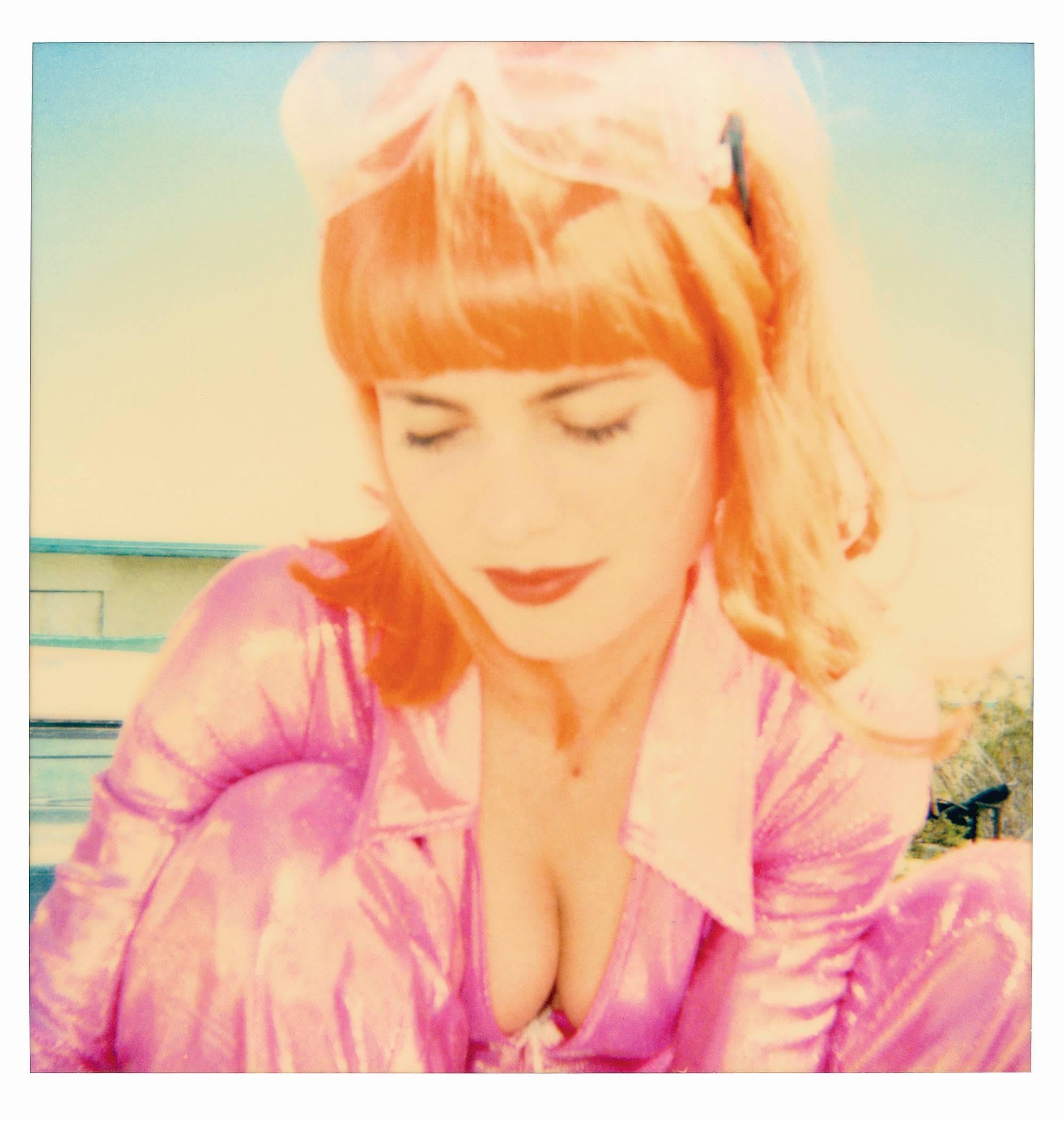 'Radha Pink' (29 Palms, CA) - 1999 

20x20cm, sold out Edition of 5, Artist Proof 2/2, 
digital C-Print print, based on a Polaroid, Certificate and Signature label, artist Inventory Nr. 616.39, 
Not mounted. Featuring Radha Mitchell.

Publications: