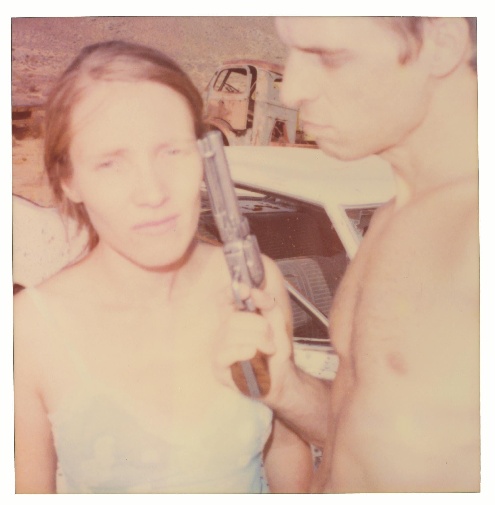 Stefanie Schneider Color Photograph - Randy and I - part 2 (Wastelands) - Polaroid, analog, mounted, Contemporary
