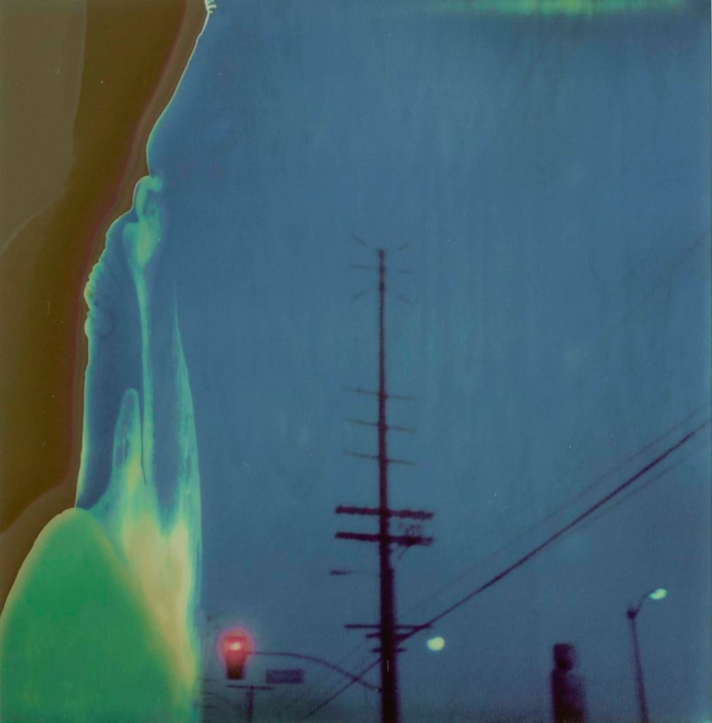 Stefanie Schneider Color Photograph - Red Light - Mindscreen 07 (Night on Earth) - Polaroid