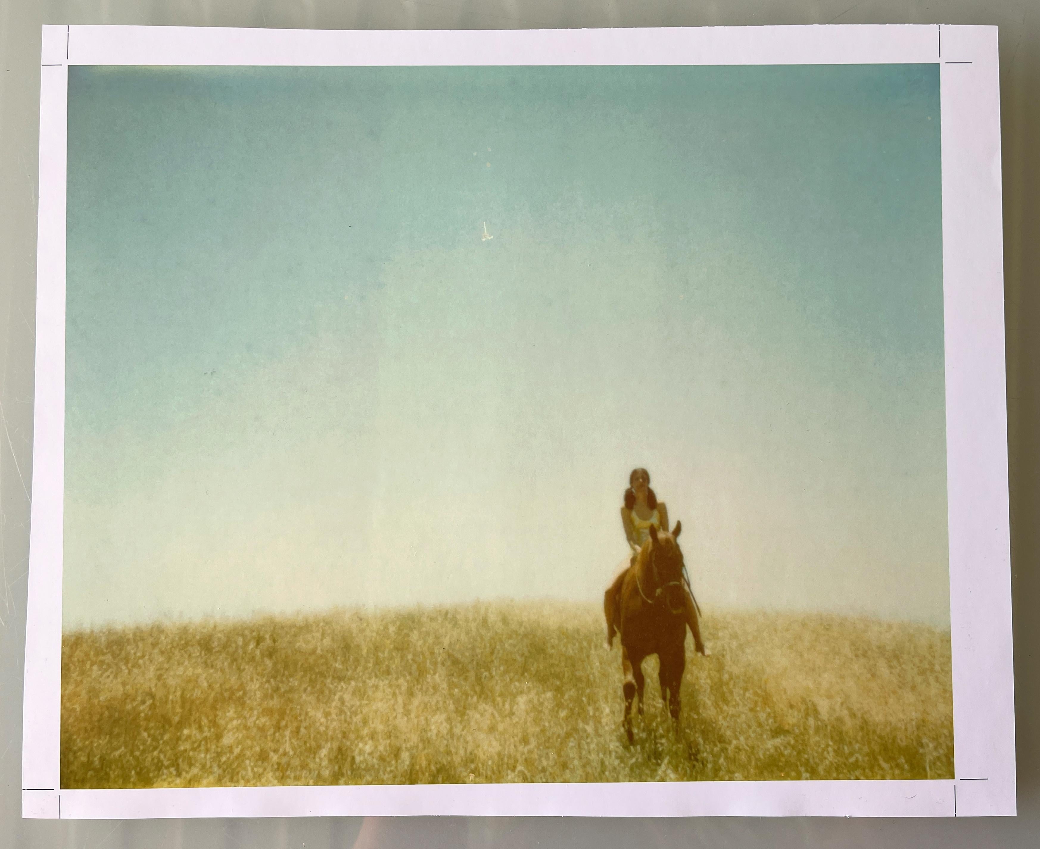 Stefanie Schneider Landscape Photograph - Renée's Dream (Days of Heaven), no 1 - Contemporary, Polaroid, Horse, Women