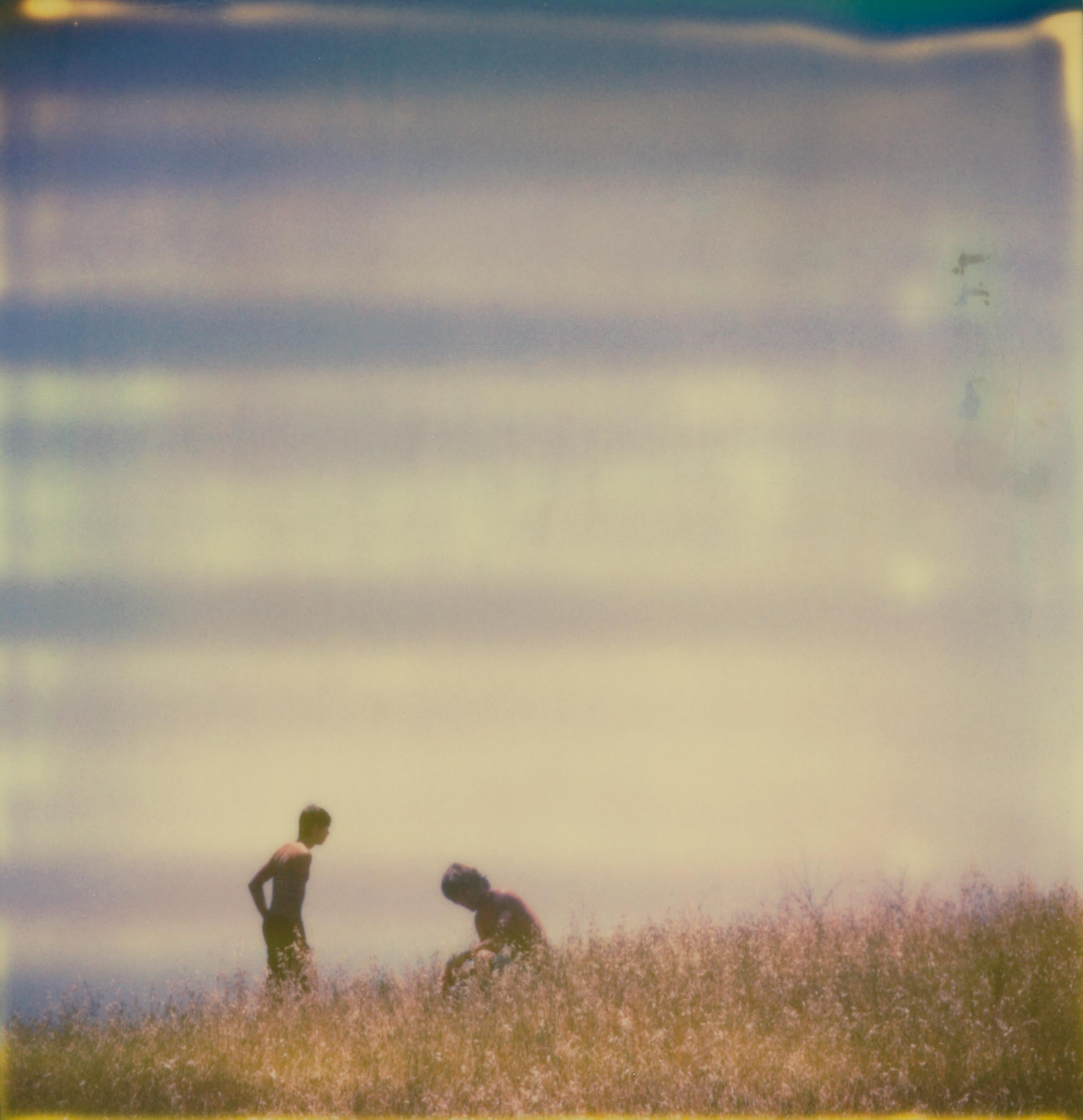 Stefanie Schneider Color Photograph - Renée's Dream - The Boys (Days of Heaven) - Landscape, Horse, Boys