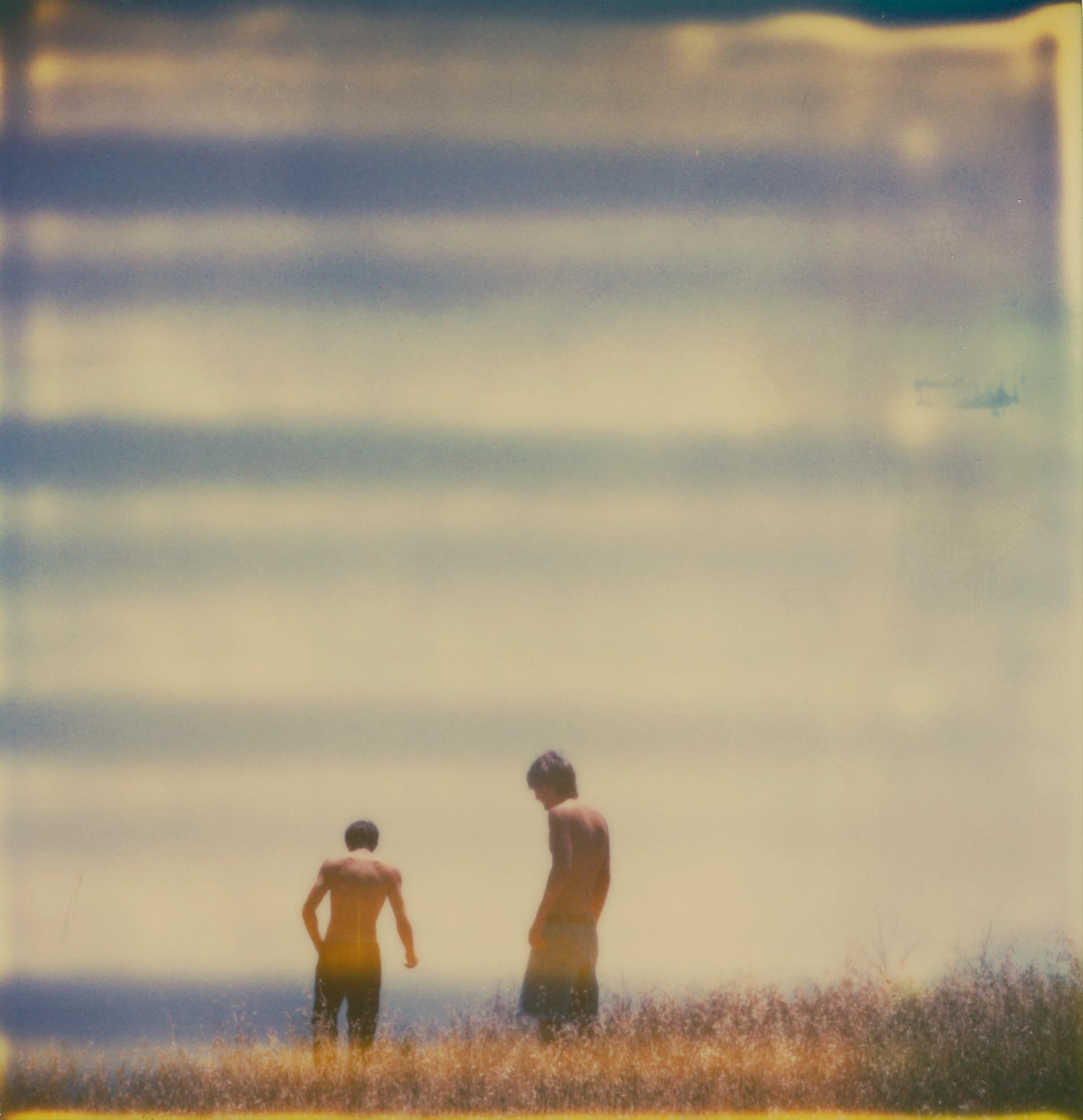 Stefanie Schneider Figurative Photograph - Renée's Dream - The Boys (Days of Heaven) - Landscape, Horse, Boys