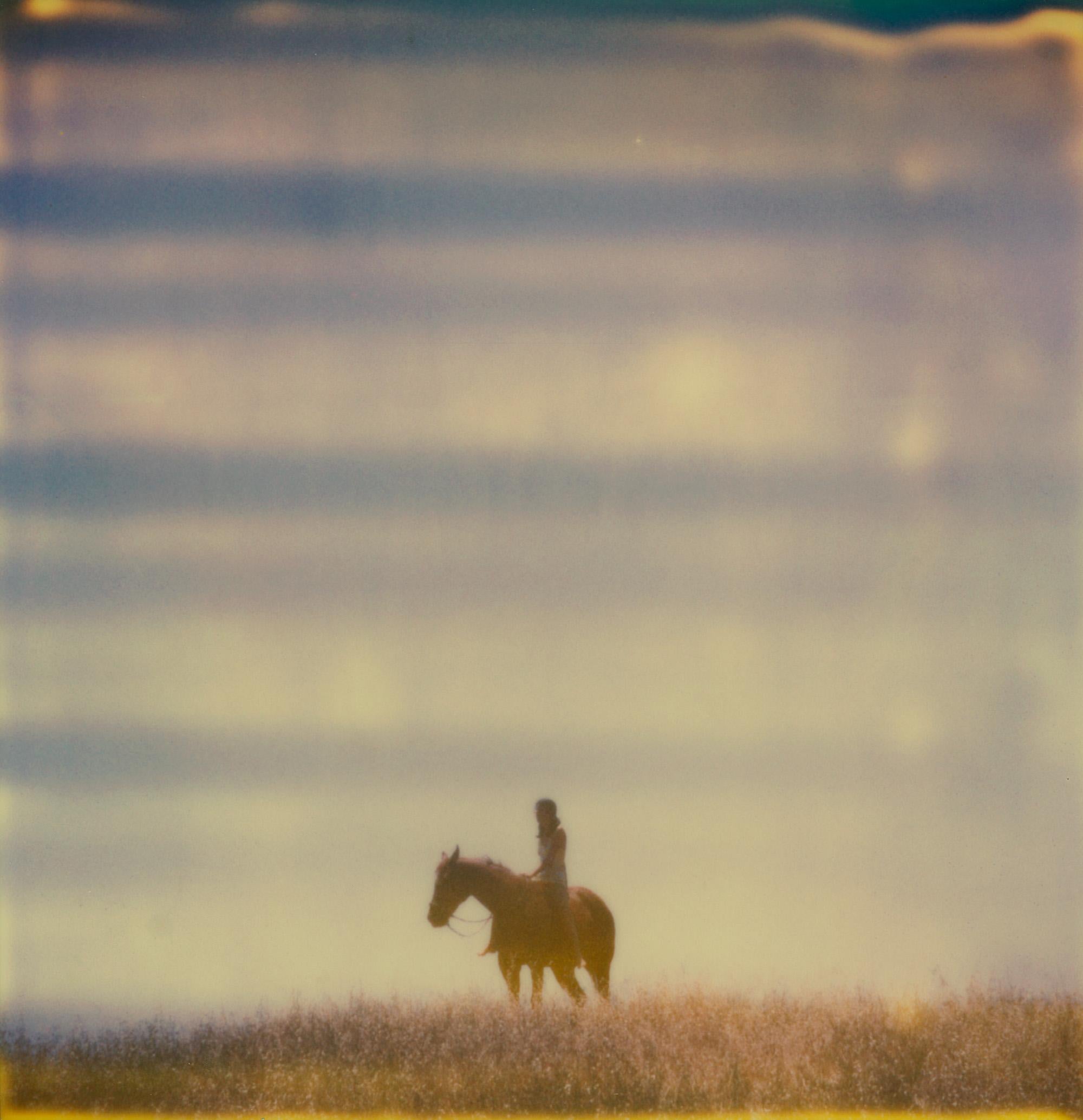 Stefanie Schneider Color Photograph - Renée's Dream XI (Days of Heaven) - Landscape, Horse, Polaroid, 21st Century
