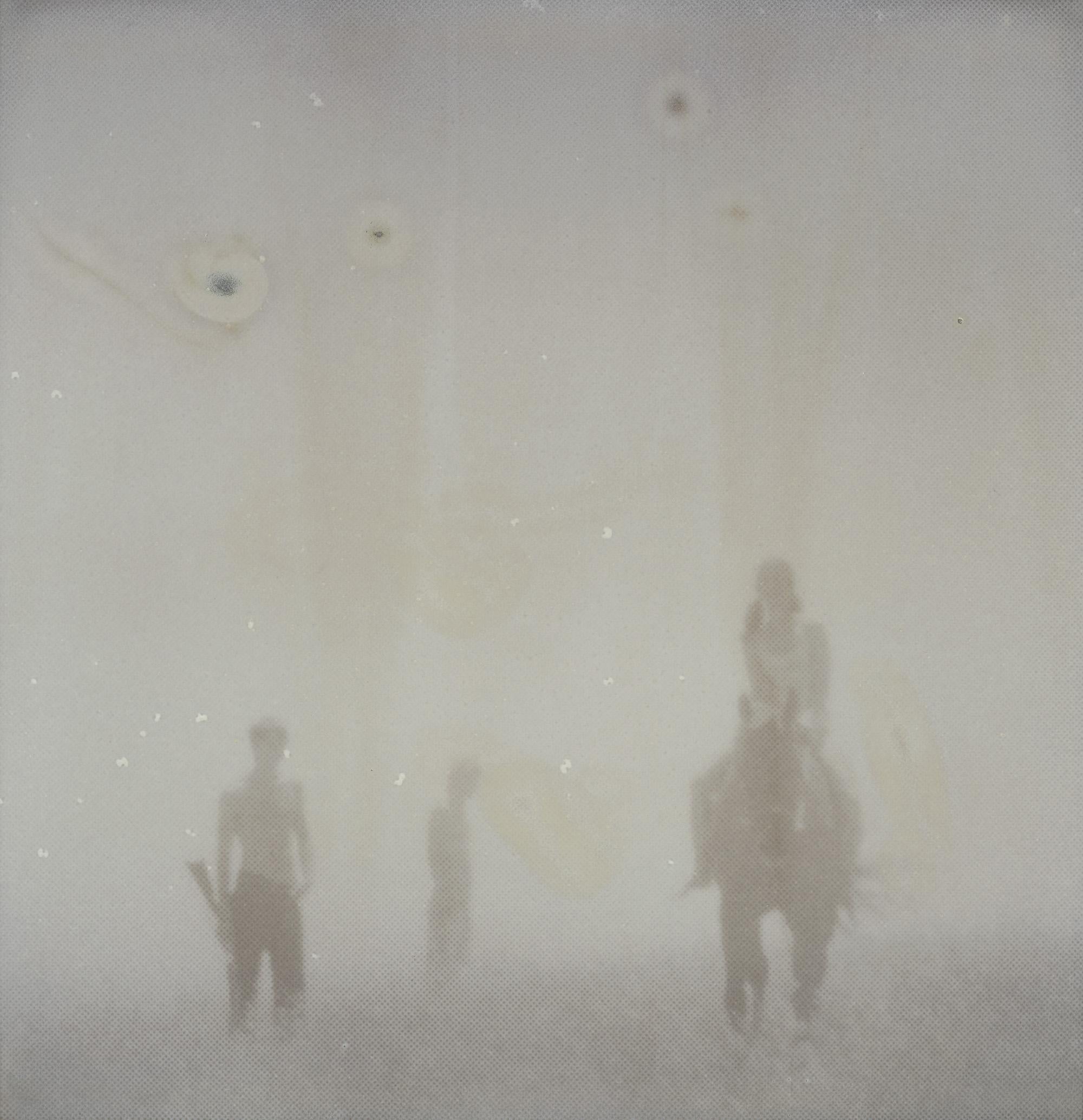 Stefanie Schneider Black and White Photograph - Renée's Dream XII (Days of Heaven) - Landscape, Horse, Polaroid, 21st Century