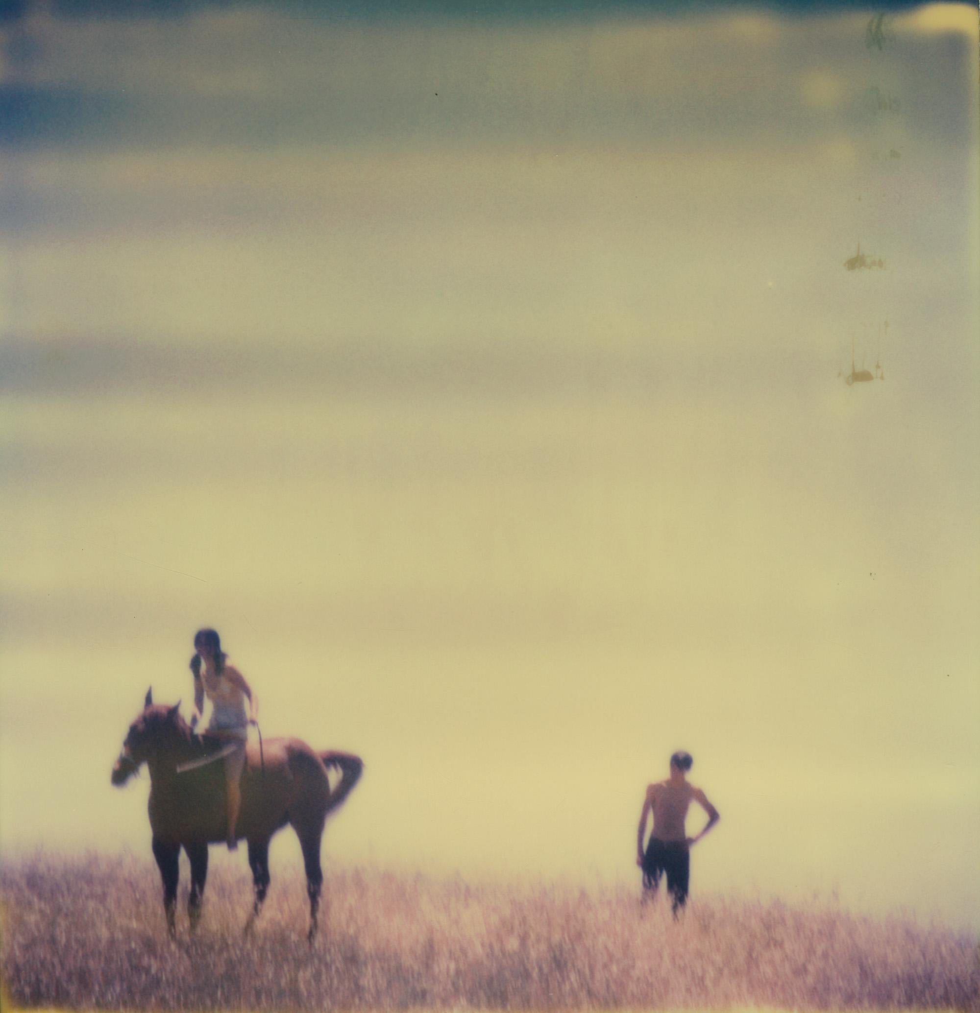 Stefanie Schneider Color Photograph - Renée's Dream XV (Days of Heaven) - Landscape, Horse, Polaroid, 21st Century