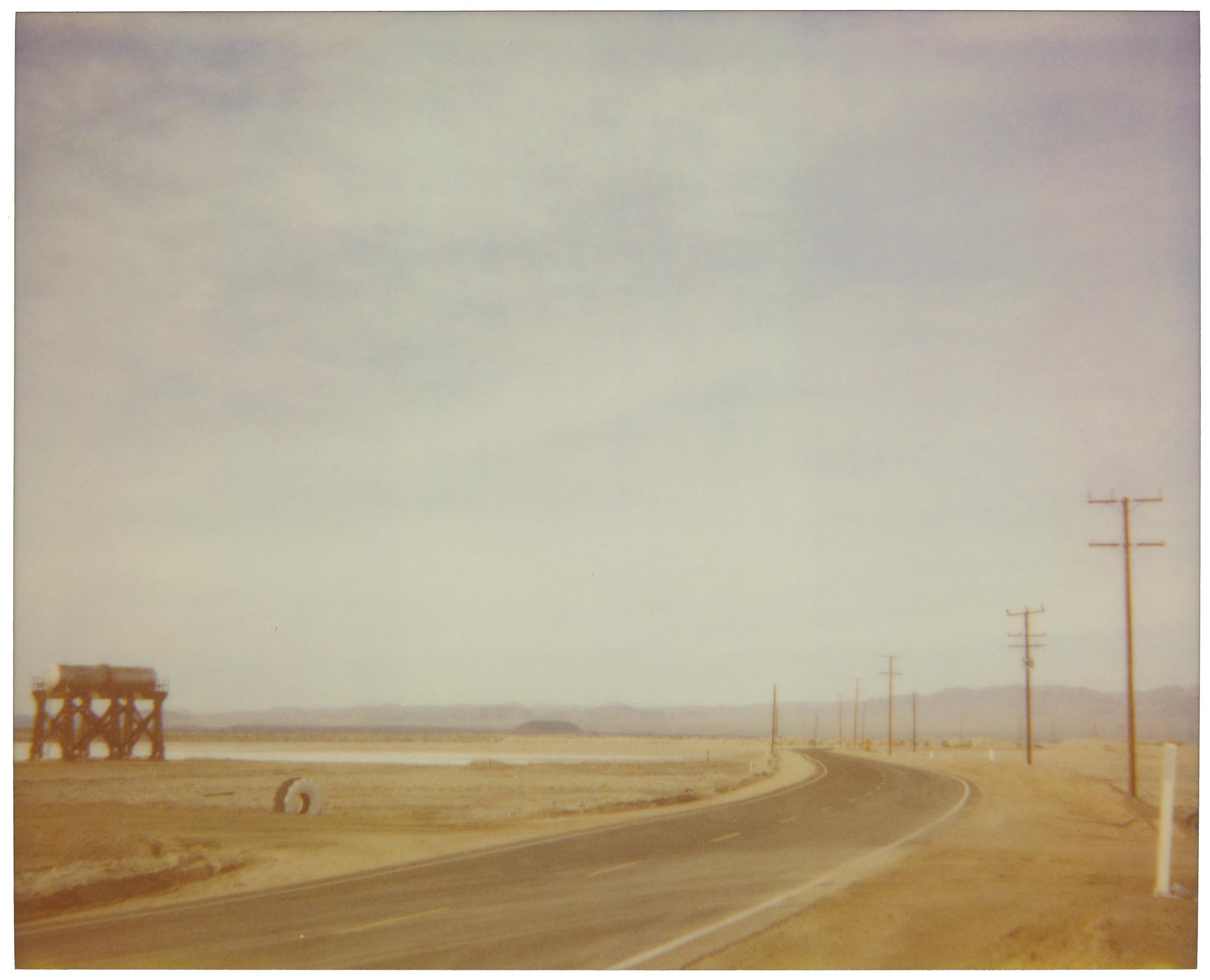 Stefanie Schneider Color Photograph - Road to Nowhere (California Badlands) - Contemporary, Polaroid, Landscape