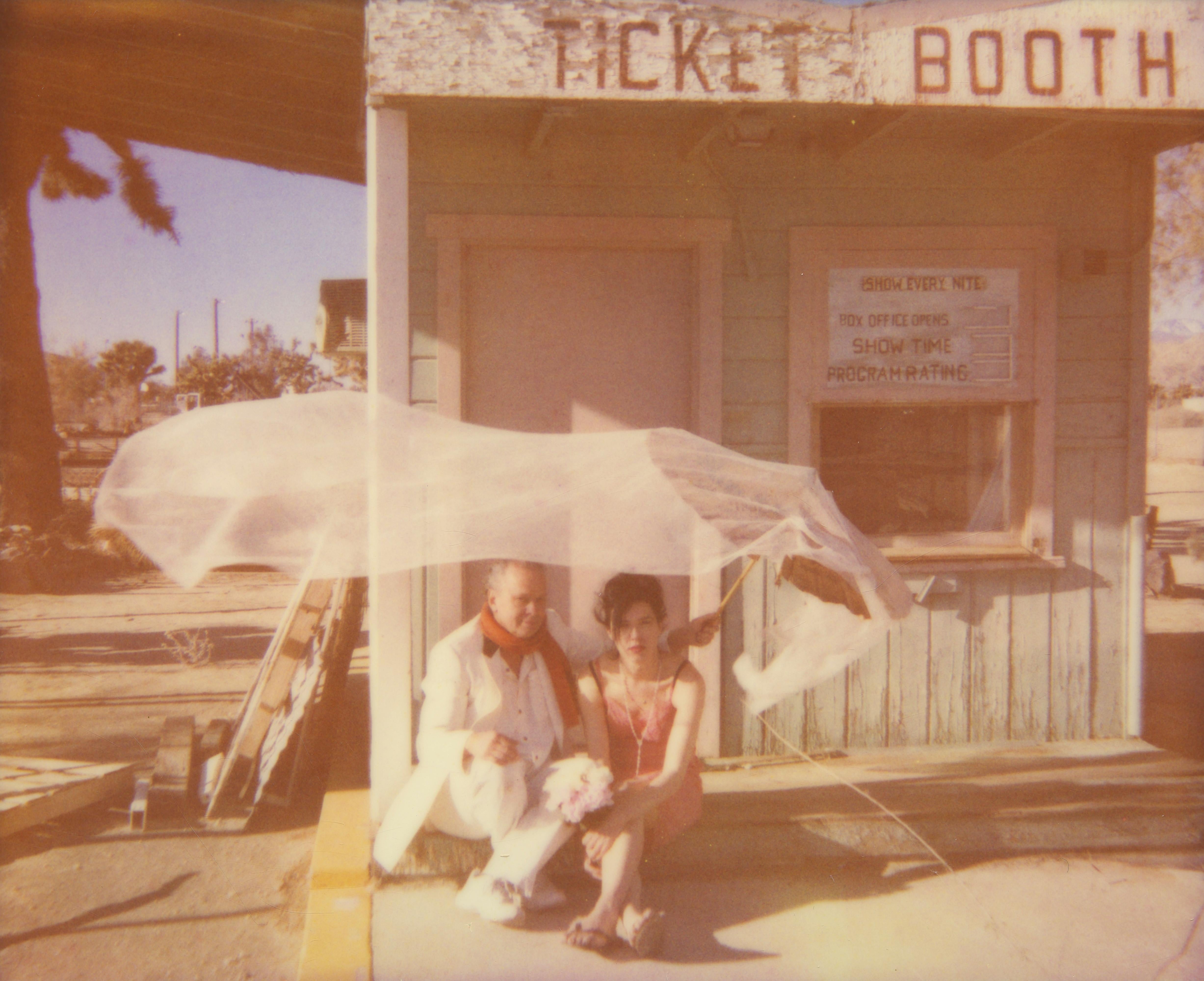 Stefanie Schneider Color Photograph - Romina's Wedding Day (29 Palms, CA) - analog