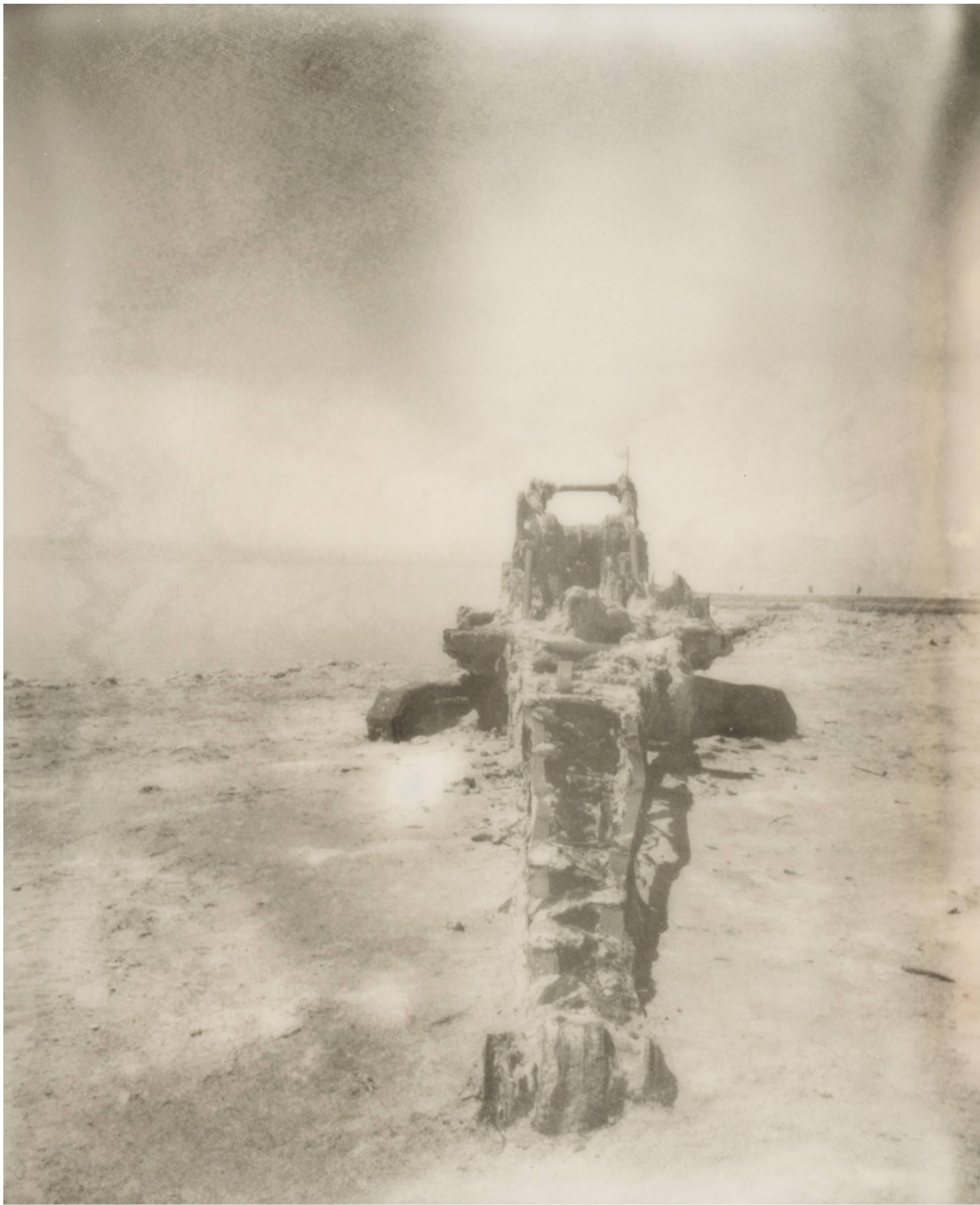Stefanie Schneider Black and White Photograph - Salton Sea Destruction II (California Badlands), Edition 7/10