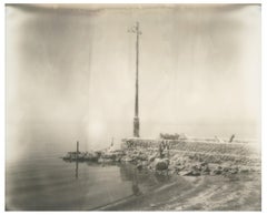 Puerto del Mar Salton (California Badlands) - Polaroid, Contemporáneo, Paisaje
