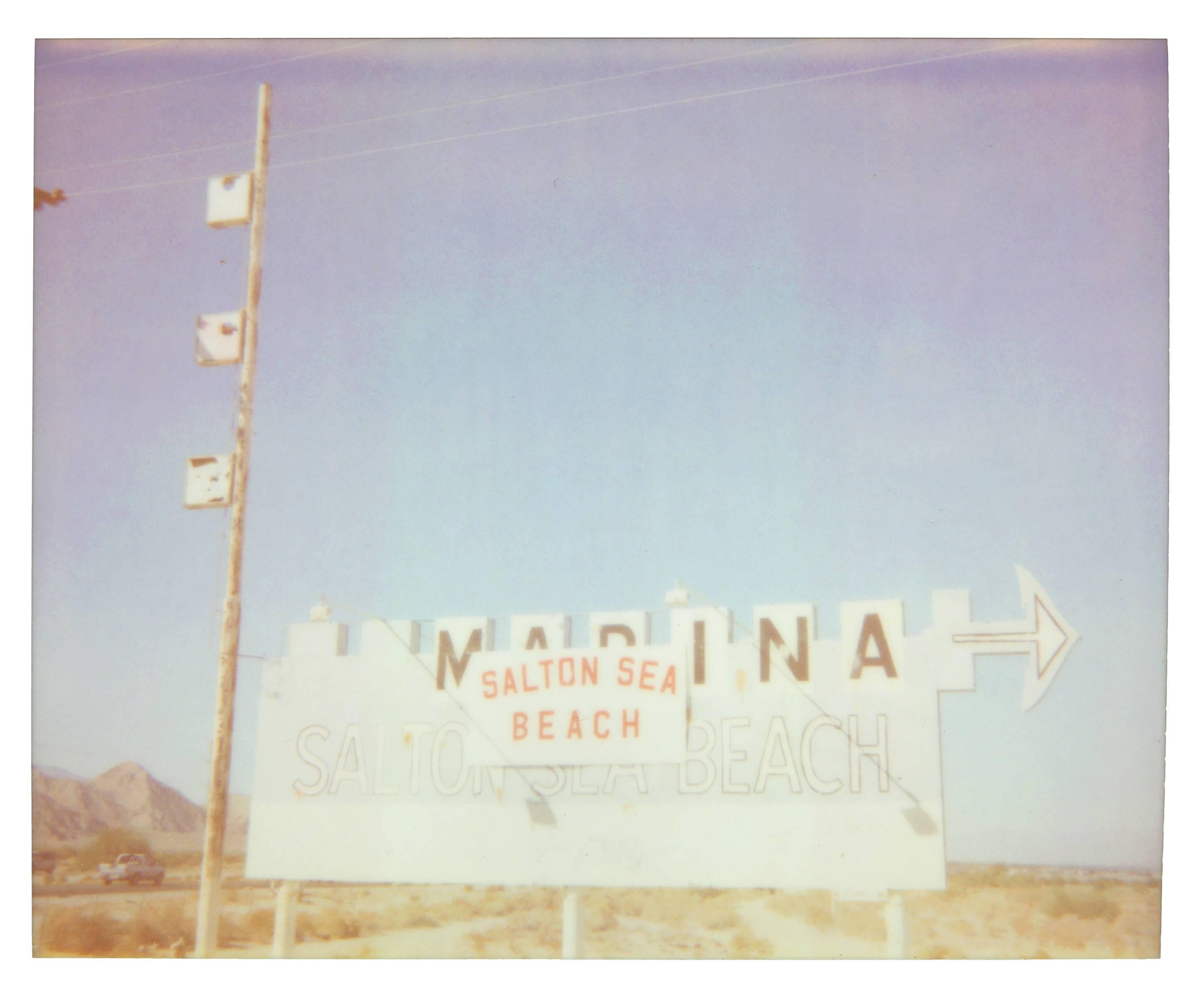 Stefanie Schneider Color Photograph - Salton Sea Marina (California Badlands) - Polaroid, Landscape, Contemporary