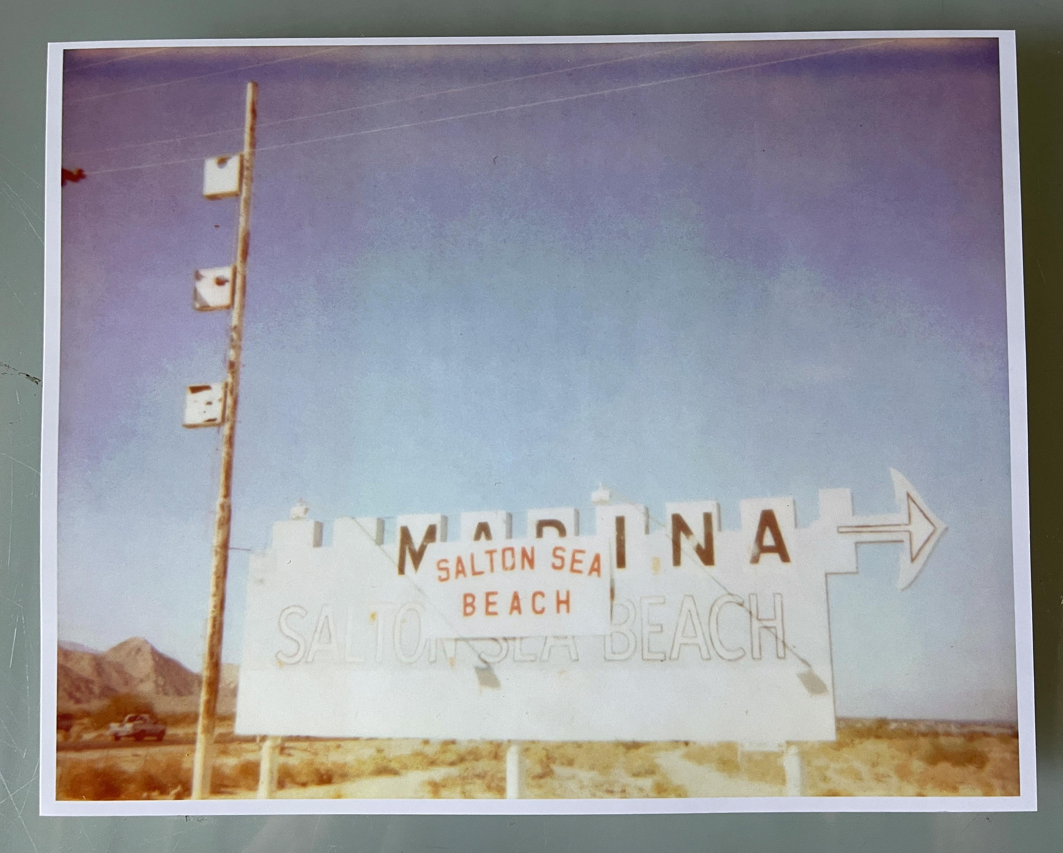 Salton Sea Marina (California Badlands) - Polaroid, Landscape, Contemporary - Photograph by Stefanie Schneider