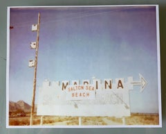 Salton Sea Marina (California Badlands) - Polaroid, Landscape, Contemporary