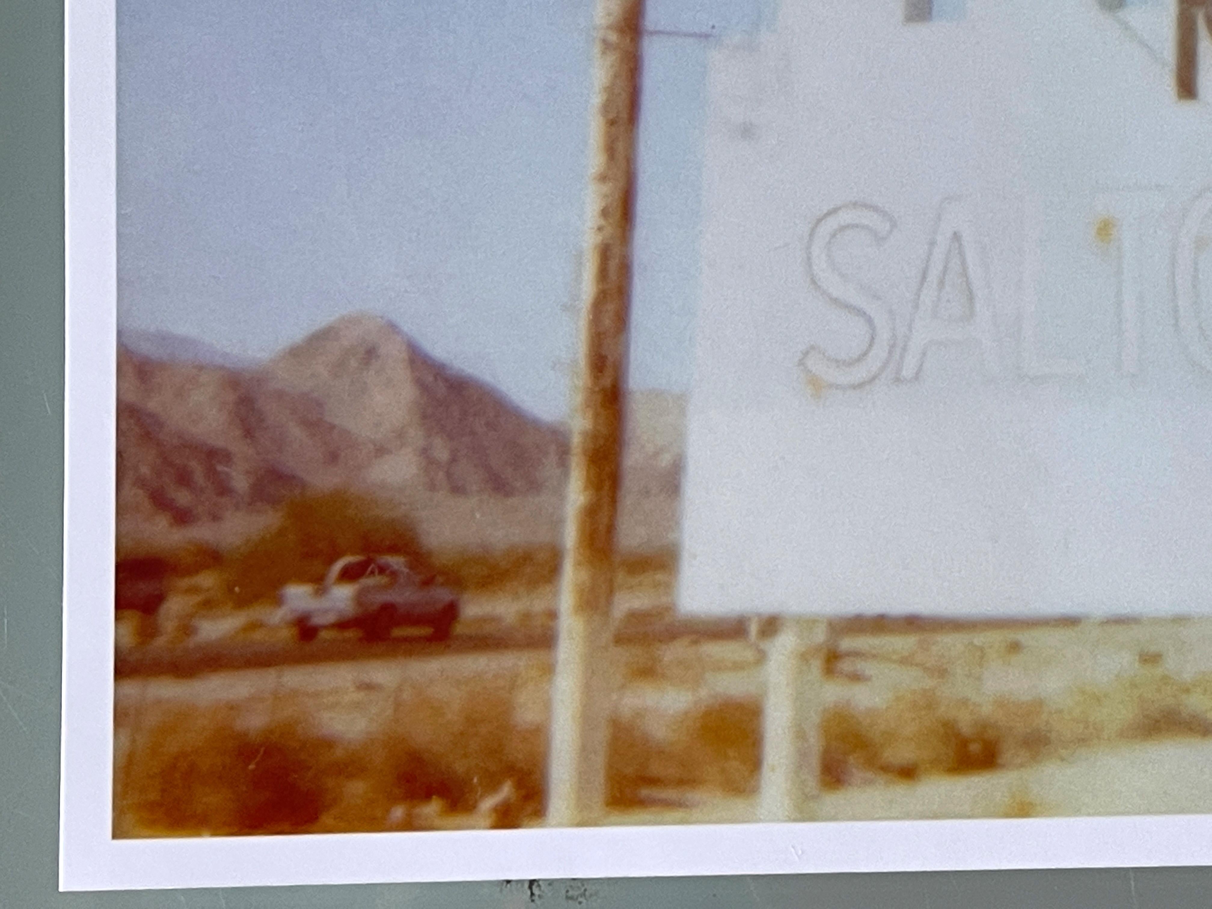 Salton Sea Marina (California Badlands) - Polaroid, Landscape, Contemporary For Sale 1