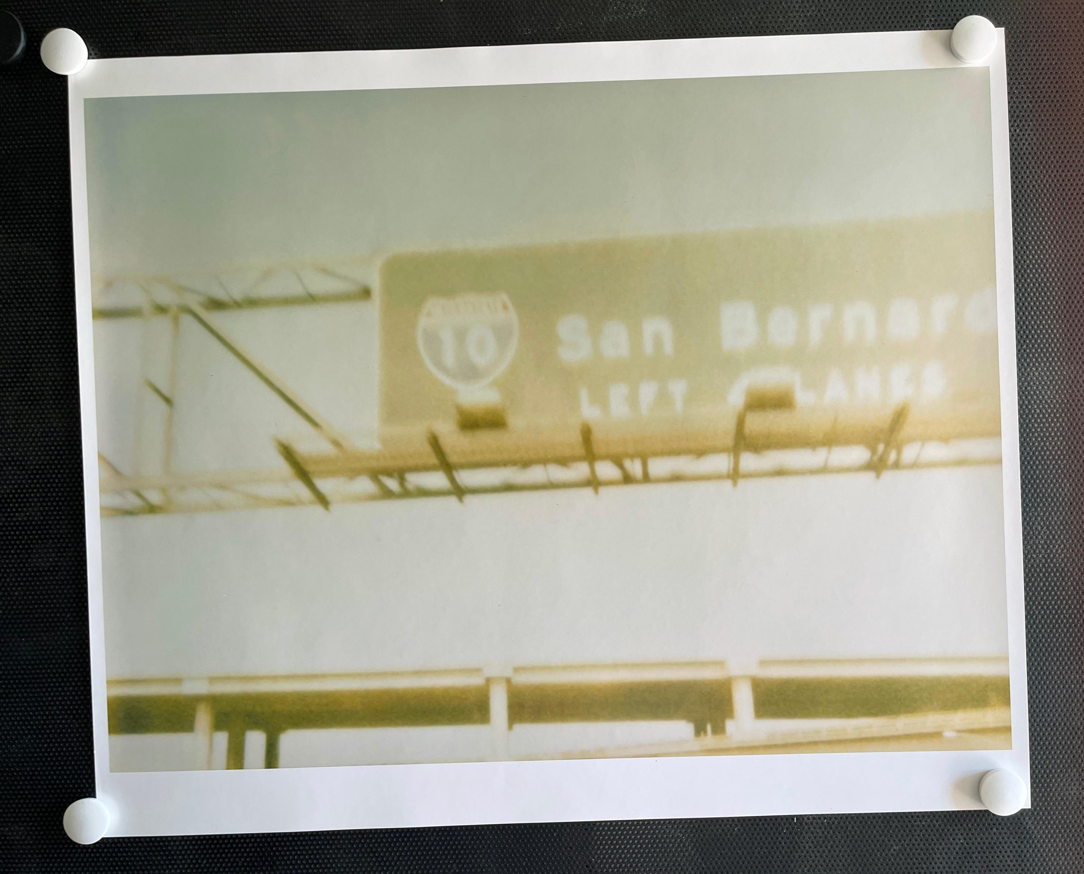 San Bernadino (Drive to the Desert) - analog hand-print - Photograph by Stefanie Schneider