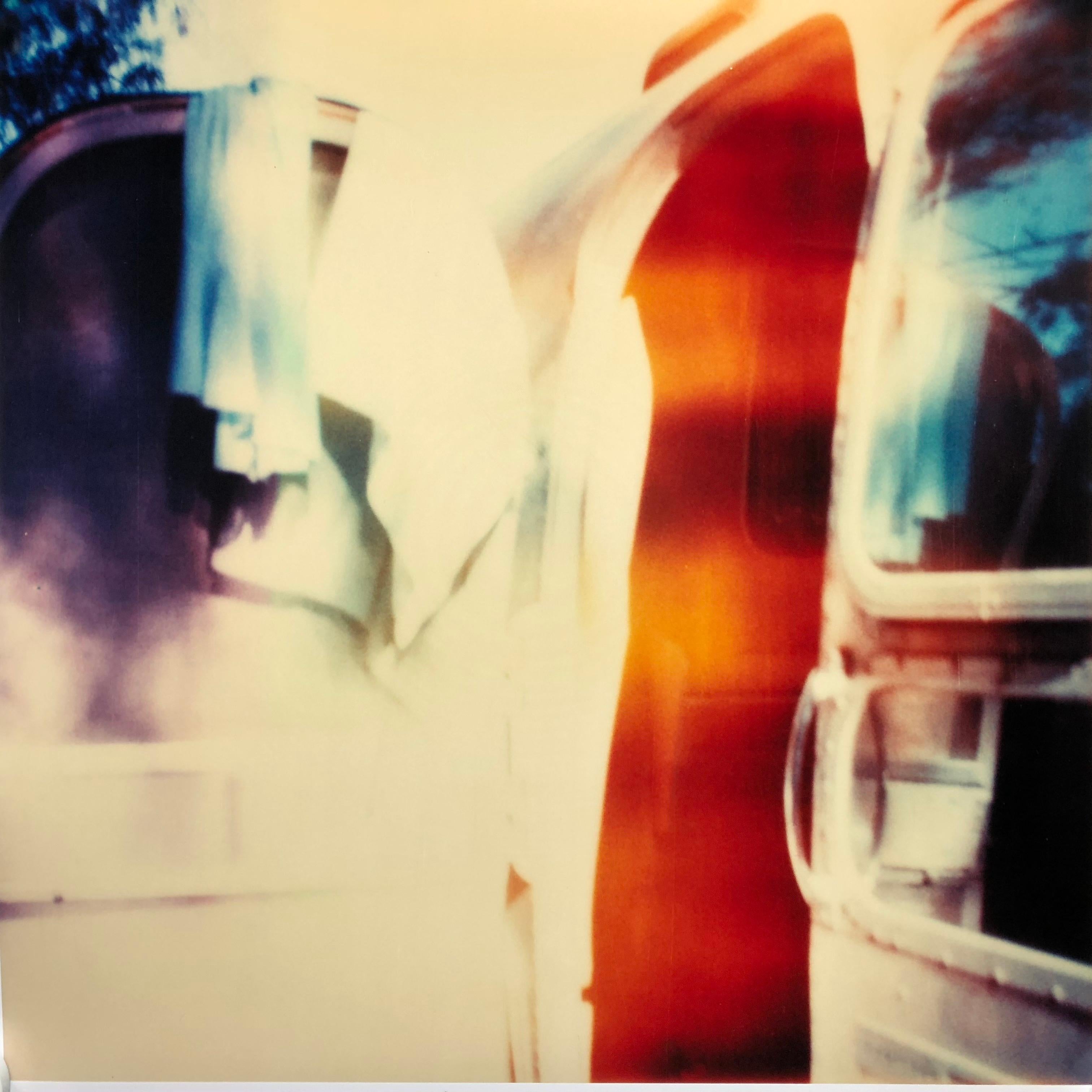 Sidewinder, analógico, tríptico, Contemporáneo, Polaroid, Fotografía, Abstracto, amor - Landscape Photograph Beige de Stefanie Schneider