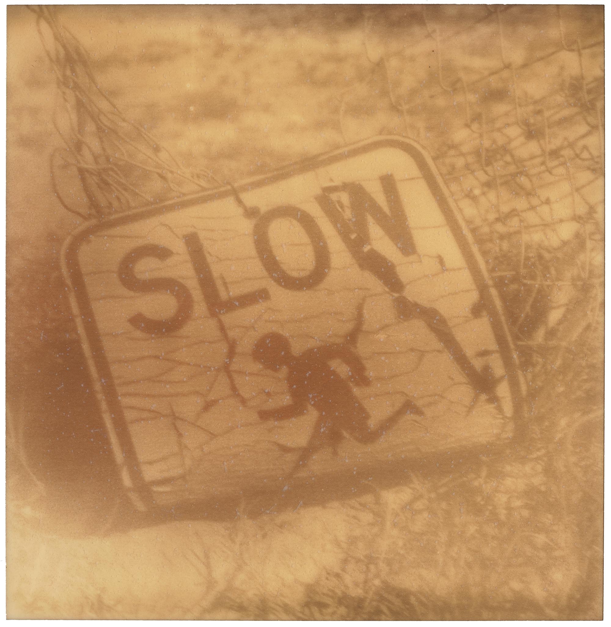 Slow (Oxana's 30th Birthday) - Contemporary, Landscape, Polaroid, expired - Photograph by Stefanie Schneider