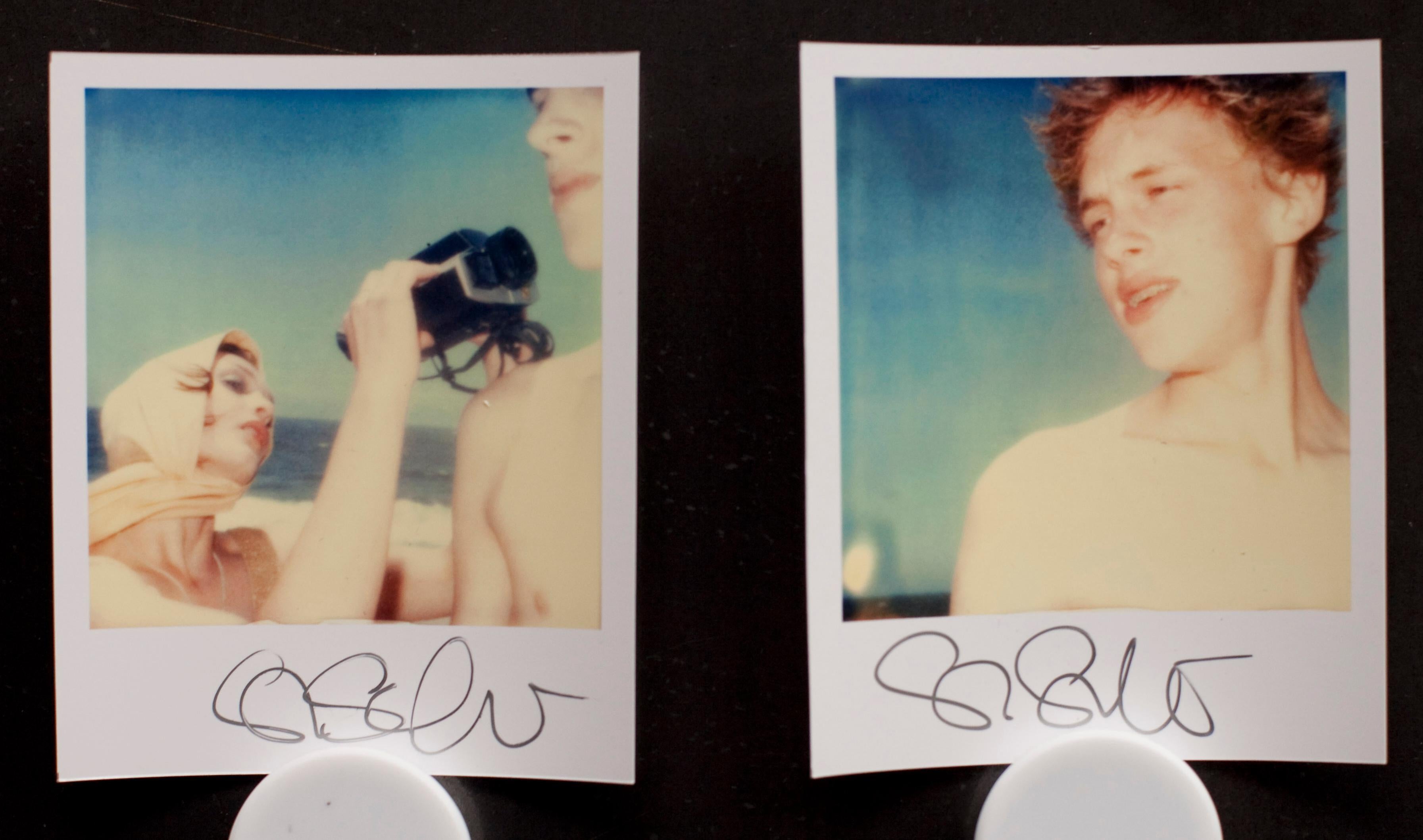 2 Stefanie Schneider's Minis
from the Beachshoot: The Diva and the Boy
signed on front, not mounted
Lambda digital Color Photographs based on original expired Polaroid photographs

Polaroid sized open Editions 1999-2013
each 10.7 x 8.8cm (Image