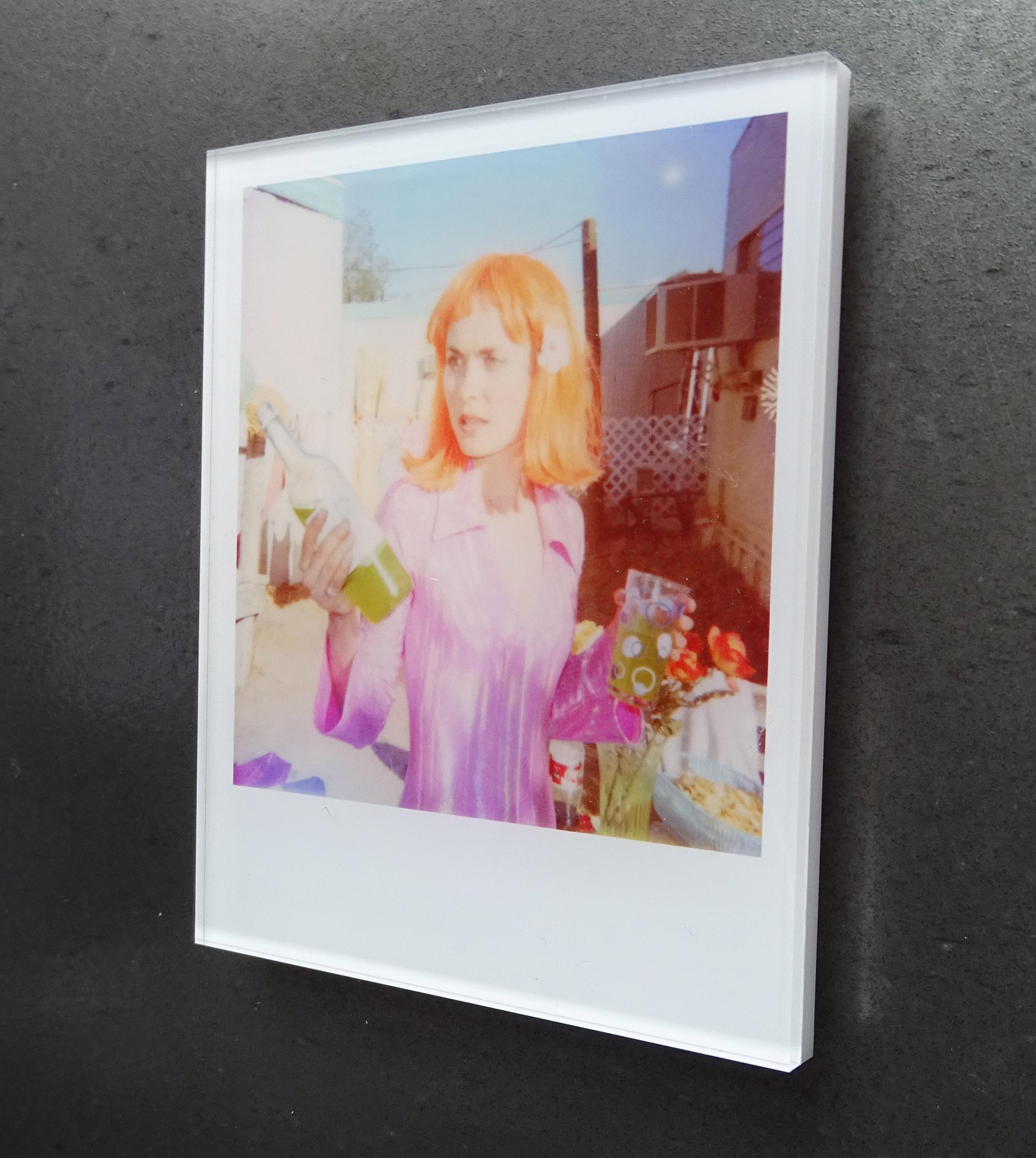 Stefanie Schneider's Minis
American Pie (Oxana's 30th Birthday), 2008
featuring Radha Mitchell

Signed and signature brand on verso.
Lambda digital Color Photographs based on a Polaroid.
Sandwiched in between Plexiglass (thickness 0.7cm)

Polaroid