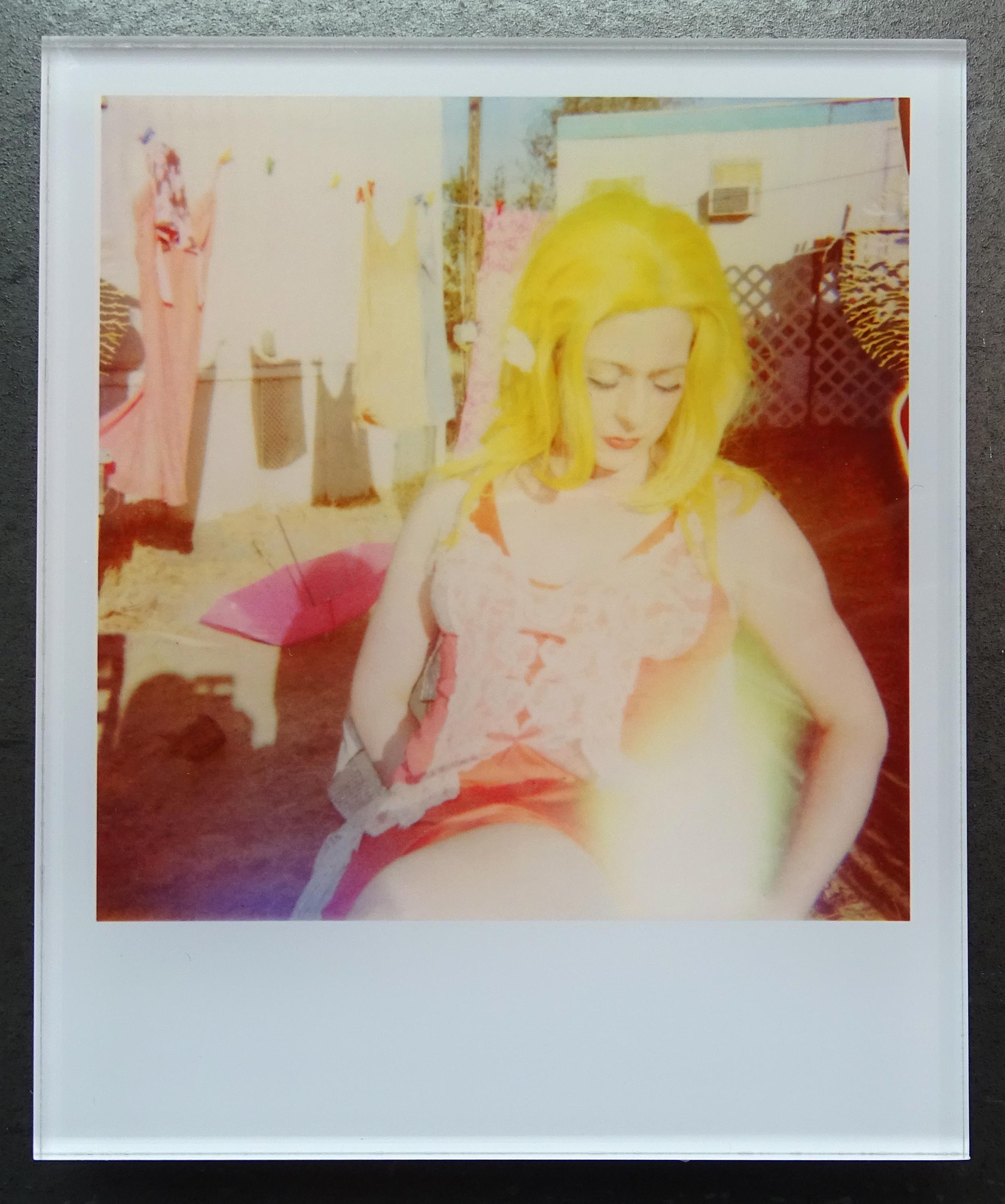 Stefanie Schneider's Minis
Available (Oxana's 30th Birthday), 2008

Signed and signature brand on verso.
Lambda digital Color Photographs based on a Polaroid.
Sandwiched in between Plexiglass (thickness 0.7cm)

Polaroid sized open Editions