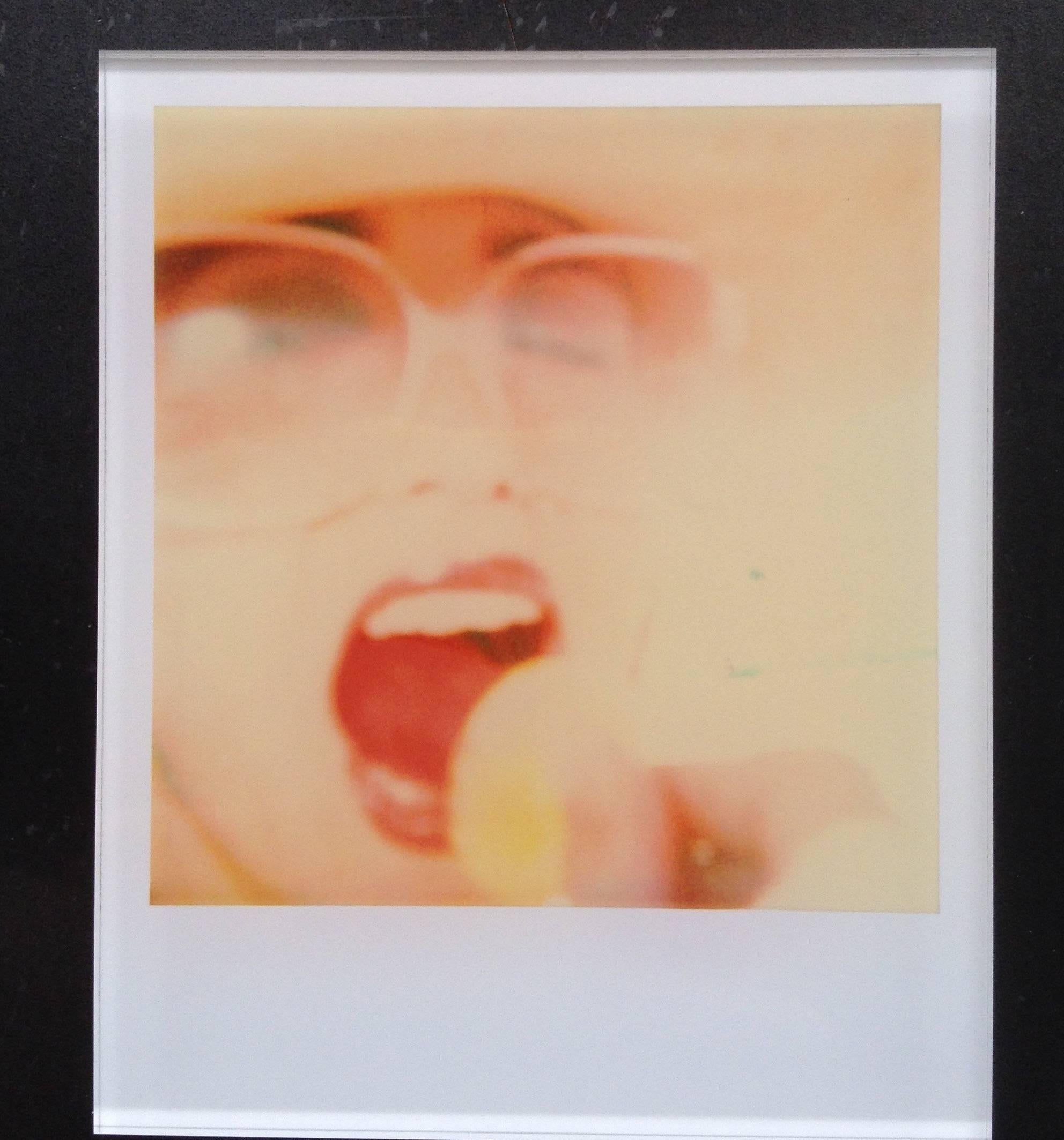 Stefanie Schneider's Minis
'Lollipop' (Beachshoot) featuring Radha Mitchell, 2005
signed and signature brand on verso
Lambda digital Color Photographs based on a Polaroid

Polaroid sized open Editions 1999-2013
10.7 x 8.8cm (Image