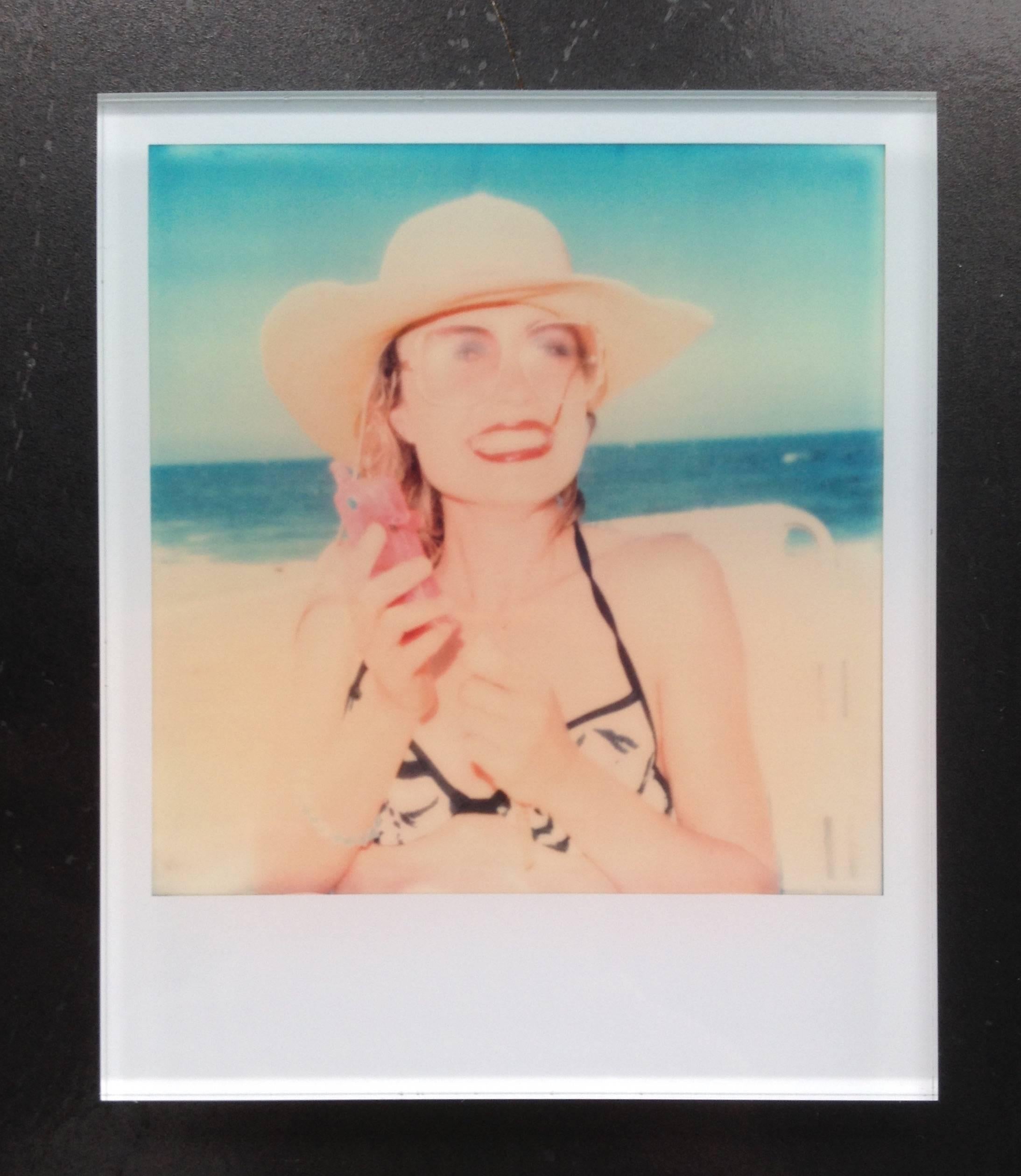Stefanie Schneider's Minis
'Untitled #11' (Beachshoot) featuring Radha Mitchell, 2005
signed and signature brand on verso
Lambda digital Color Photographs based on a Polaroid

Polaroid sized open Editions 1999-2013
10.7 x 8.8cm (Image