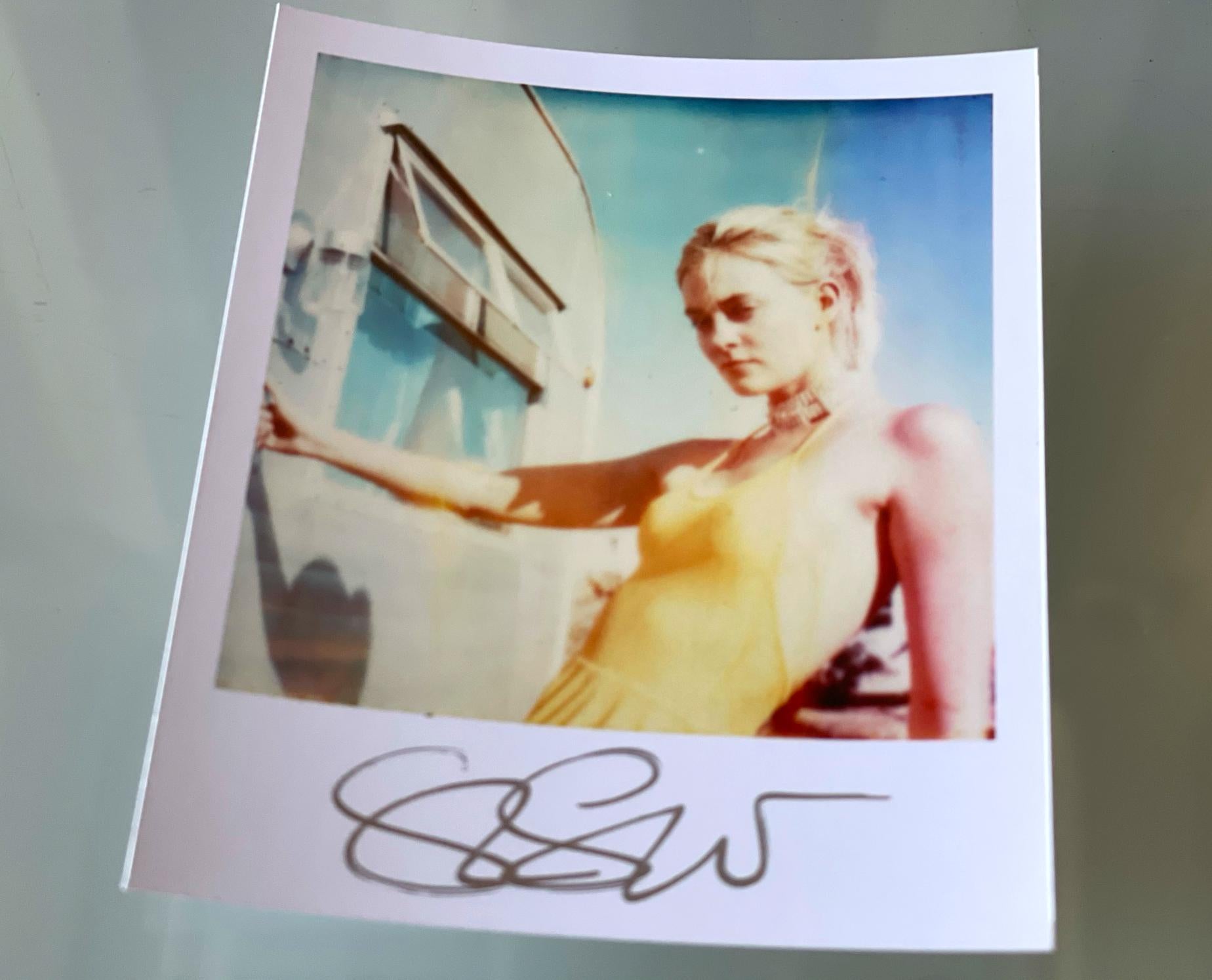 Stefanie Schneider's Mini
Caitlin aka Jane Bond (Heavenly Falls) -

signed in front, not mounted. 
Digital Color Photographs based on a Polaroid. 

Polaroid sized open Editions 1999-2013
10.7 x 8.8cm (Image 7.9x7.7cm)

Included is a signed