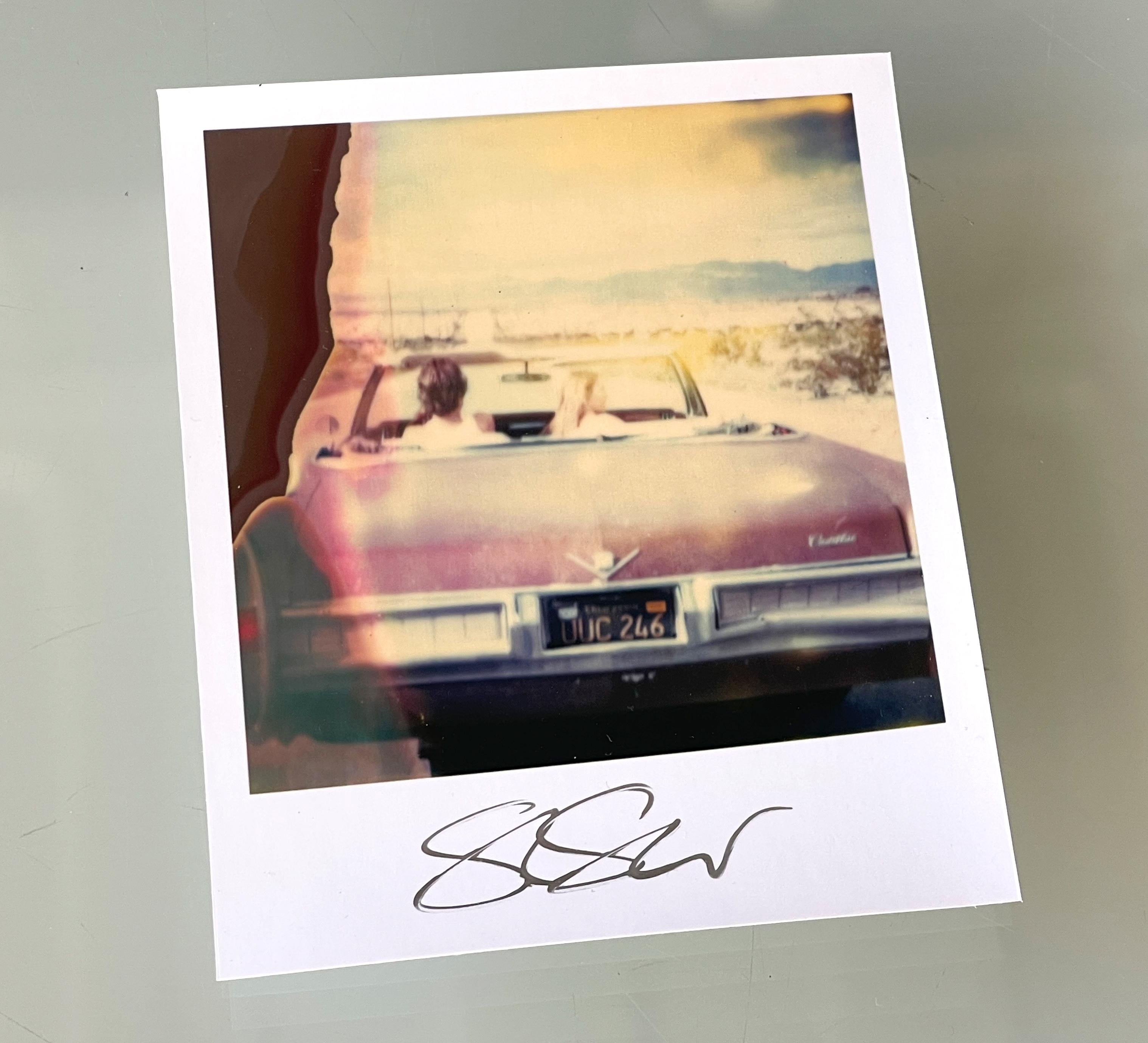 Stefanie Schneider Polaroid-sized unlimited Mini 'The End' (Sidewinder) - 2005 - 

signed in front, not mounted. 
1 Archival Color Photograph based on the Polaroid. 

Polaroid sized open Editions 1999-2022
10.7 x 8.8cm (Image 7.9x7.7cm). 

Stefanie