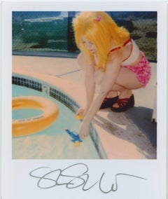 Stefanie Schneider Polaroid sized unlimited Mini 'Max by the Pool' - signed