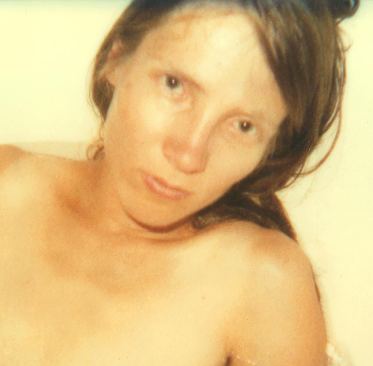 Stevie in Bathtub (29 Palms, CA) - analog, Polaroid, Contemporary For Sale 2