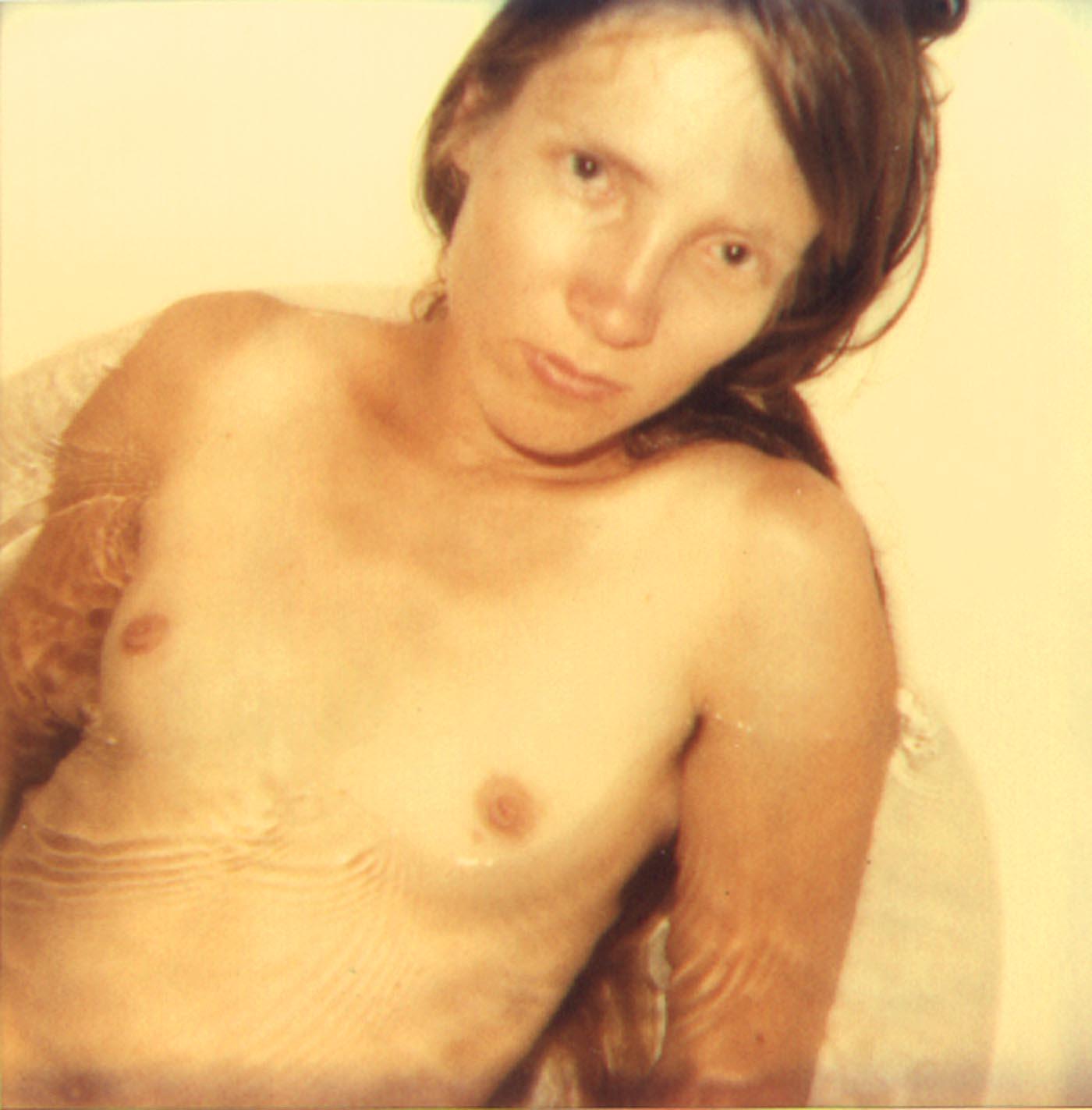 Stefanie Schneider Color Photograph - Stevie in Bathtub (29 Palms, CA) - analog, Polaroid, Contemporary