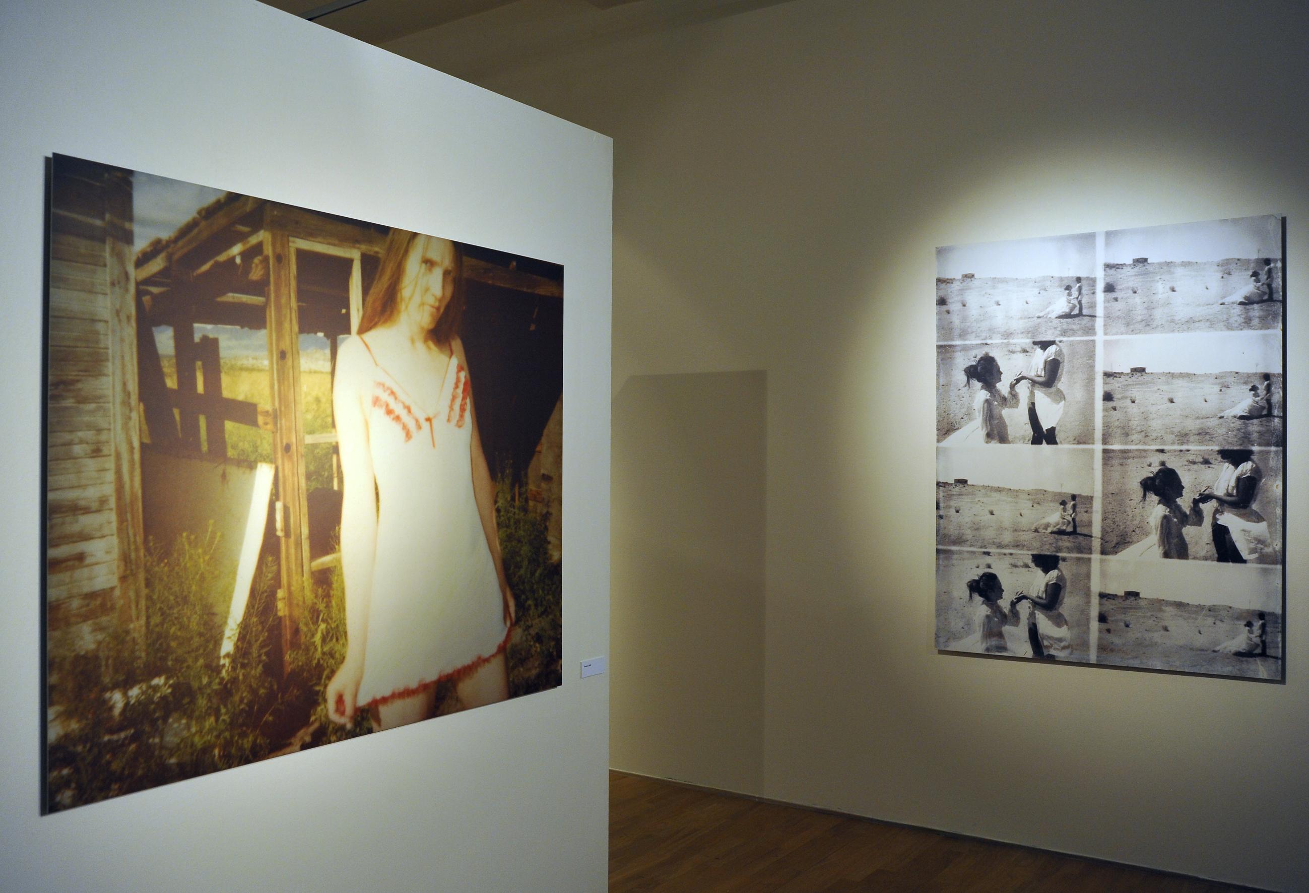 Stevie's new Dress (Sidewinder) - 21st Century, Polaroid, Contemporary, Women - Photograph by Stefanie Schneider