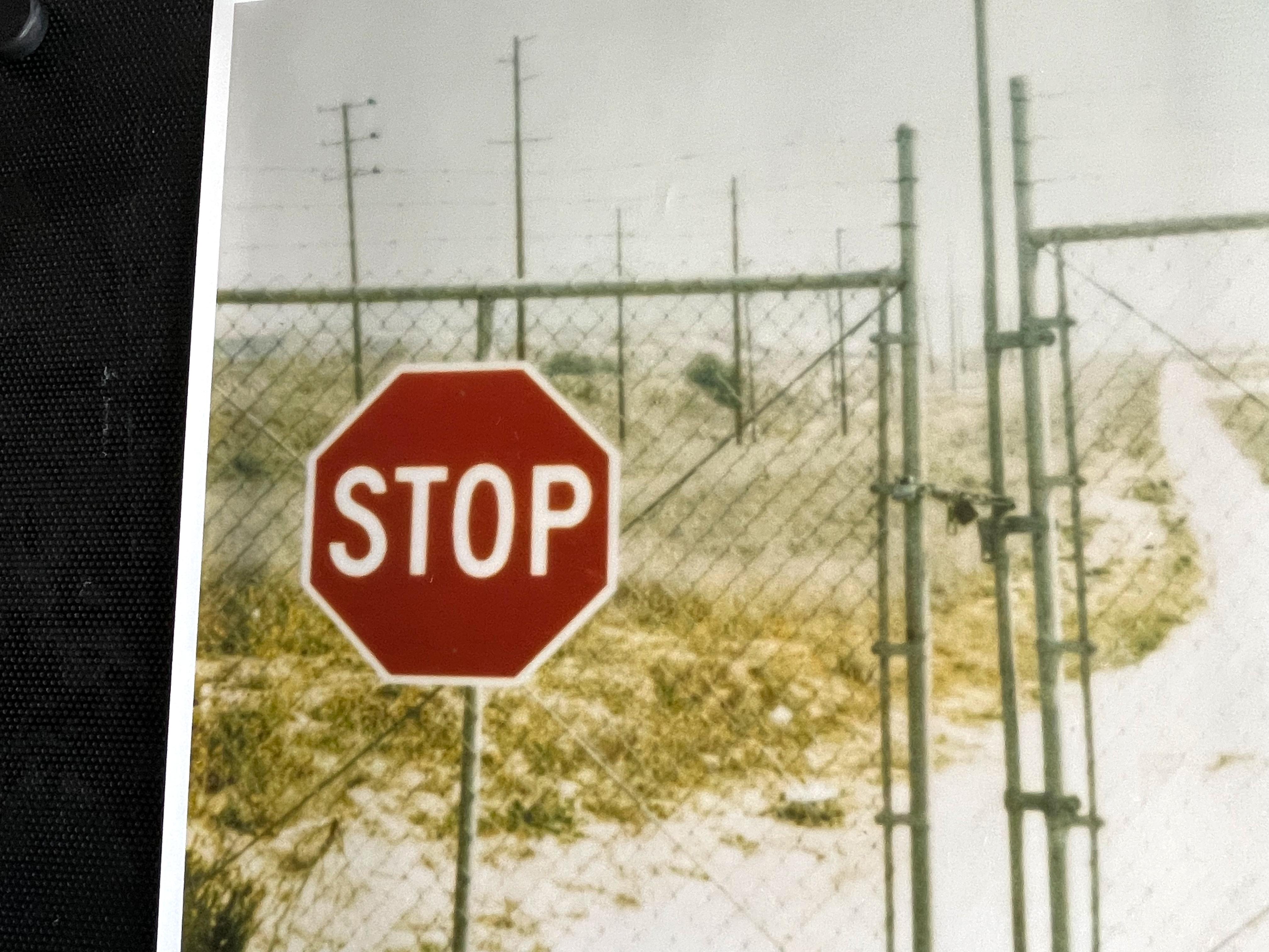 Stop (Drive to the Desert) - analog hand-print For Sale 2