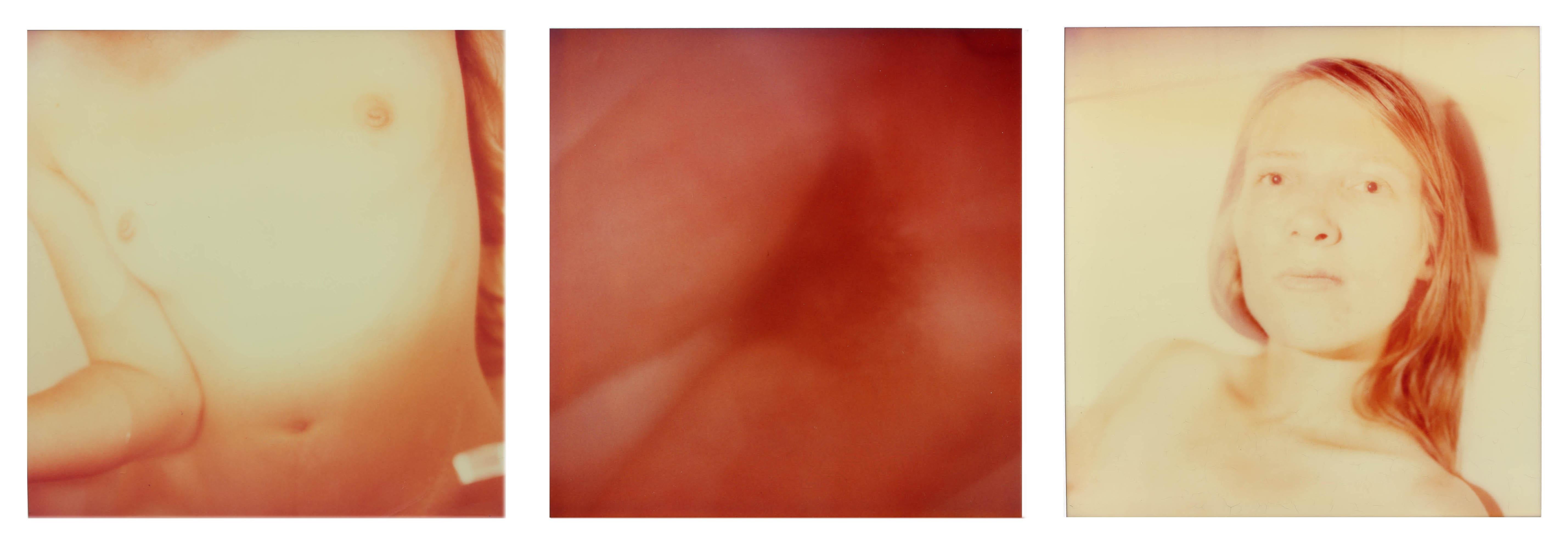 Stefanie Schneider Nude Photograph - Strange Love, triptych - analog, mounted, Nude, Contemporary, Polaroid