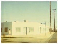 Streetcorner (Stranger than Paradise) Woman, Polaroid, Expired, Urban, Dream