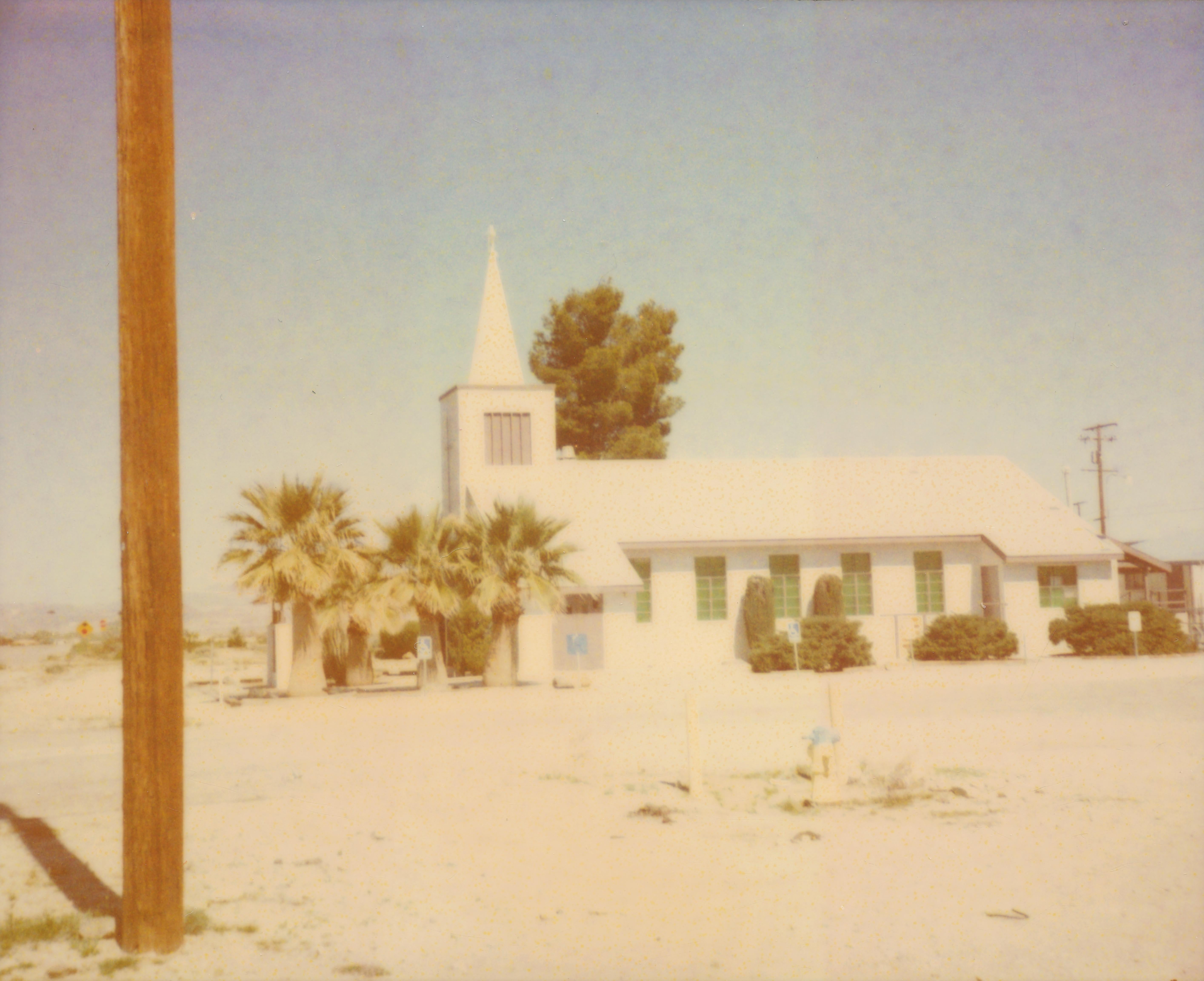 Stefanie Schneider Landscape Photograph - Sunday Church (Sidewinder) - 21st Century, Polaroid, Contemporary