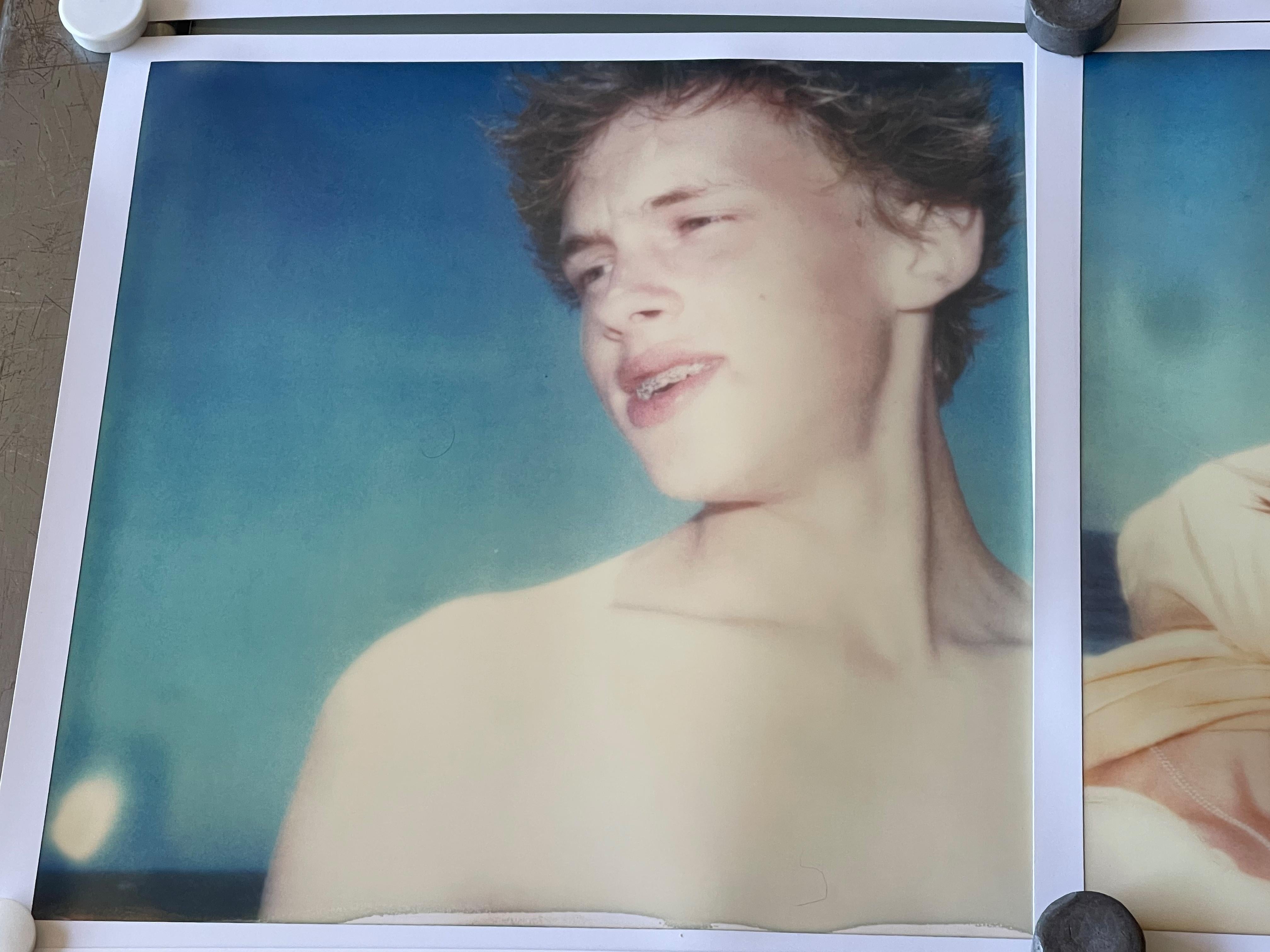 Die Diva und der Junge (Beachshoot) – 9 Stücke – Polaroid, Vintage, Zeitgenössisch im Angebot 3