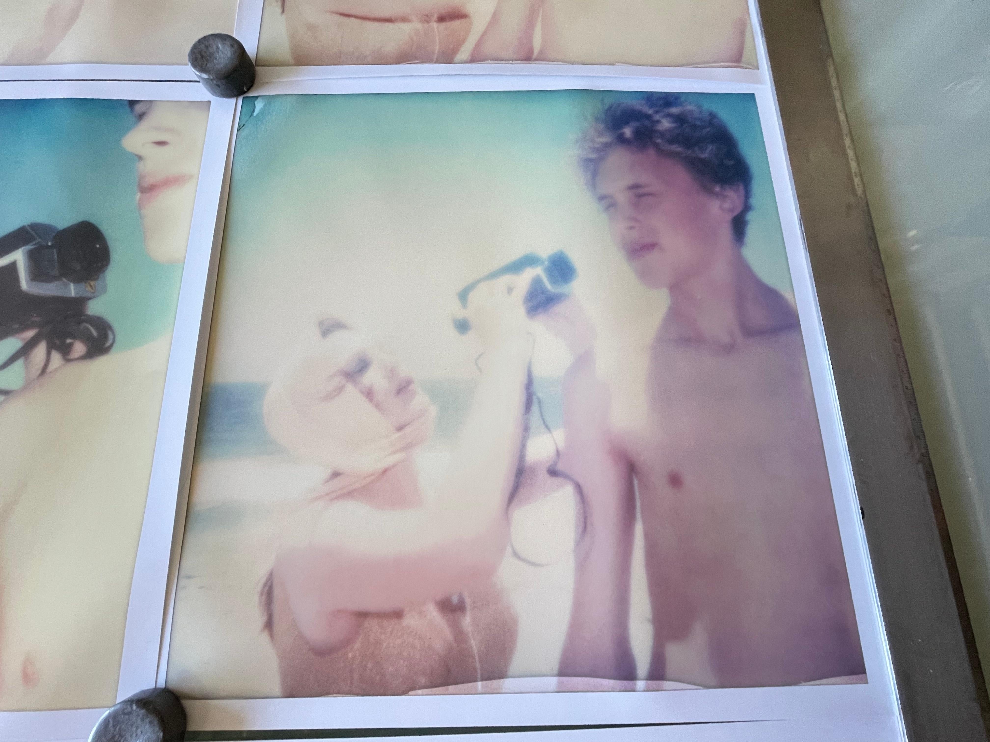Die Diva und der Junge (Beachshoot) – 9 Stücke – Polaroid, Vintage, Zeitgenössisch im Angebot 5