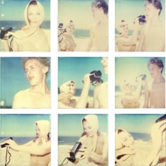La diva y el chico (Beachshoot) - 9 piezas - Polaroid, Vintage, Contemporáneo