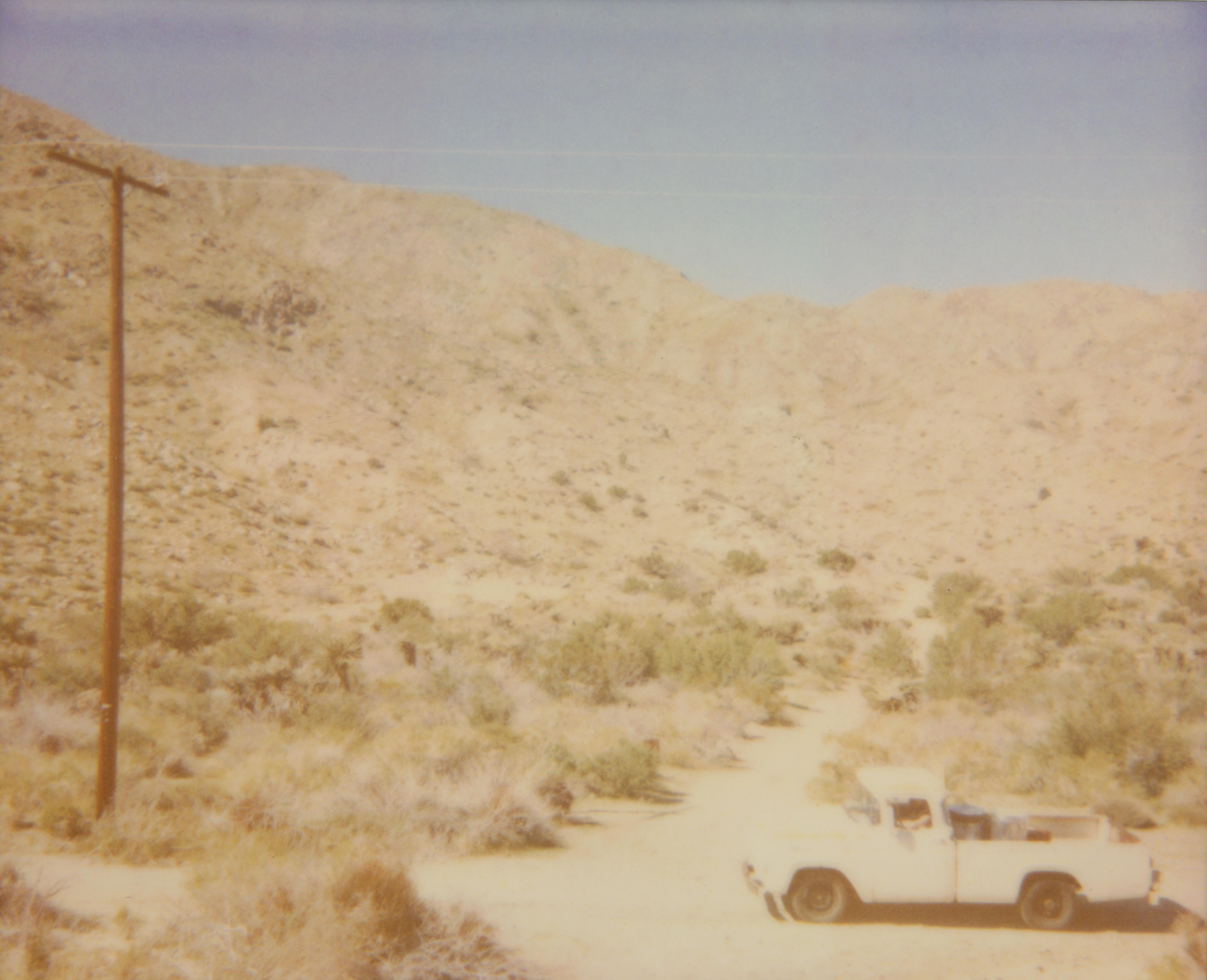 Stefanie Schneider Color Photograph - The existence is disintegrating into the heat of the dessert sirocco  - Polaroid
