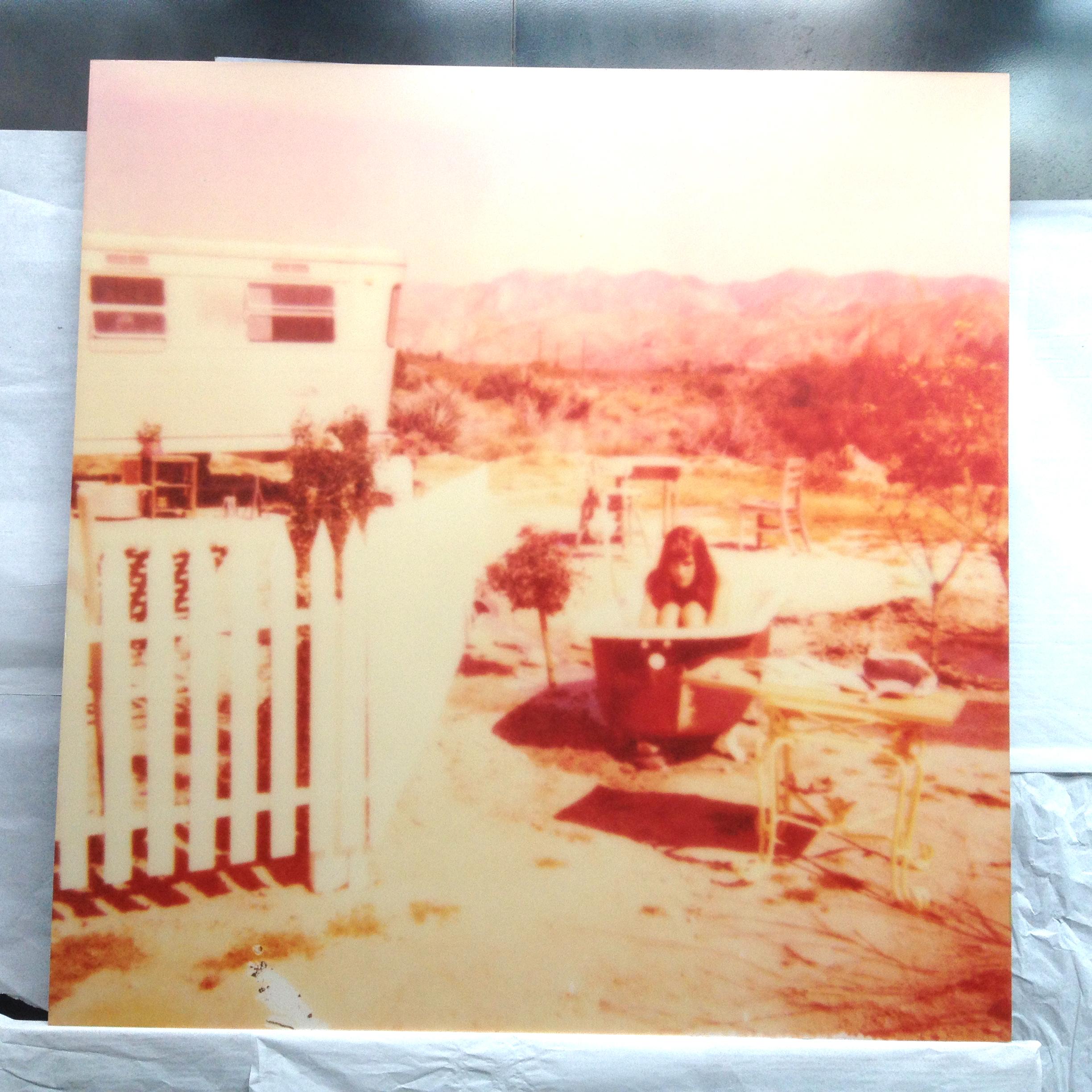 The Girl I (The Girl behind the White Picket Fence), mounted - Photograph by Stefanie Schneider