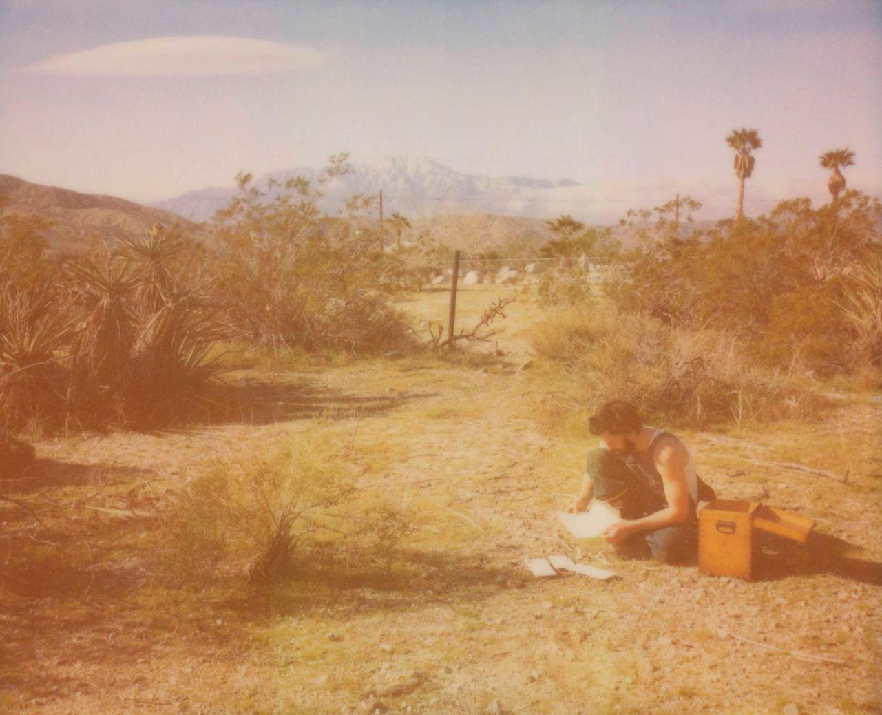 Stefanie Schneider Color Photograph - The Letter (The Girl behind the White Picket Fence)
