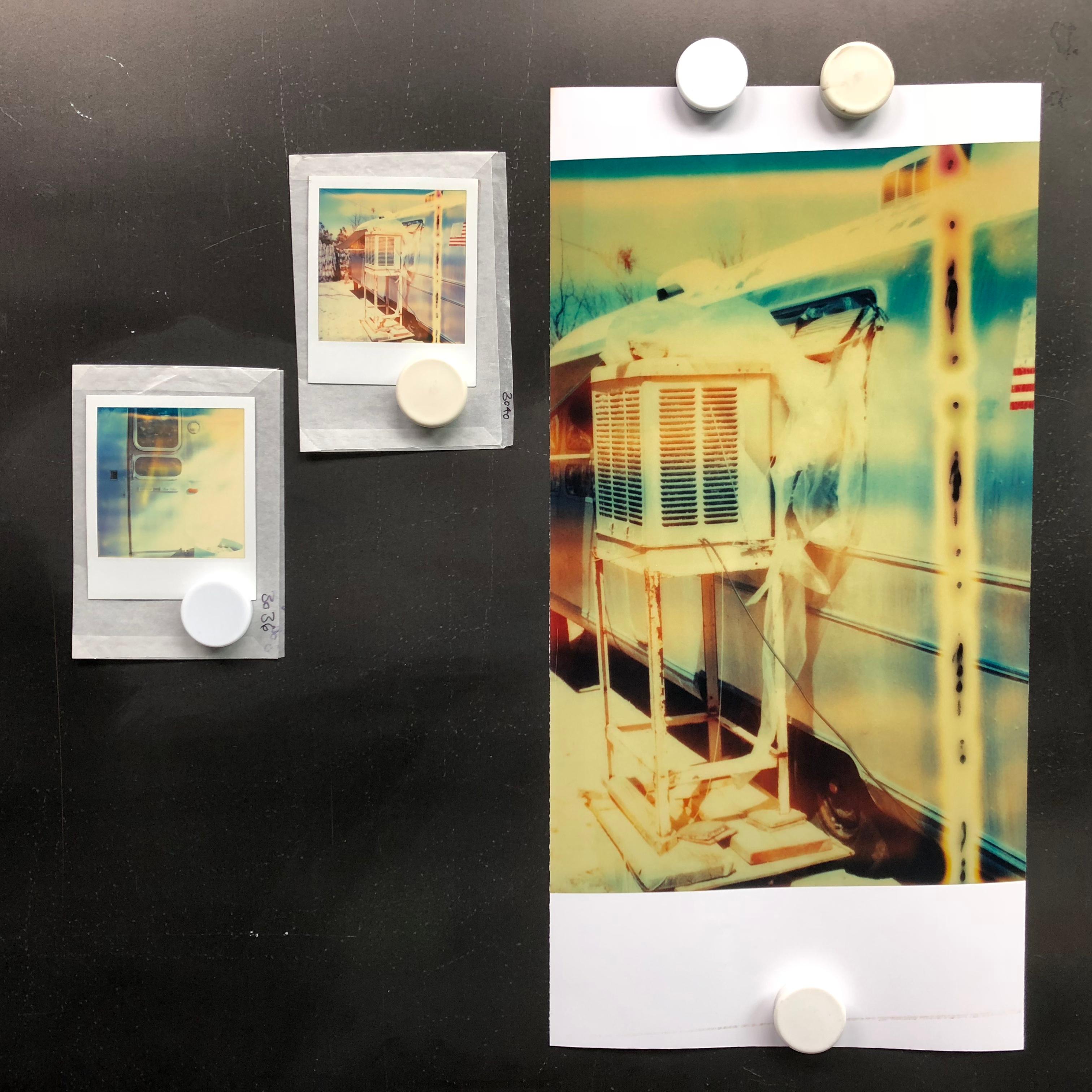 The Millennial Falcon (Sidewinder), analog, 100x98cm - Polaroid, 21st Century For Sale 6