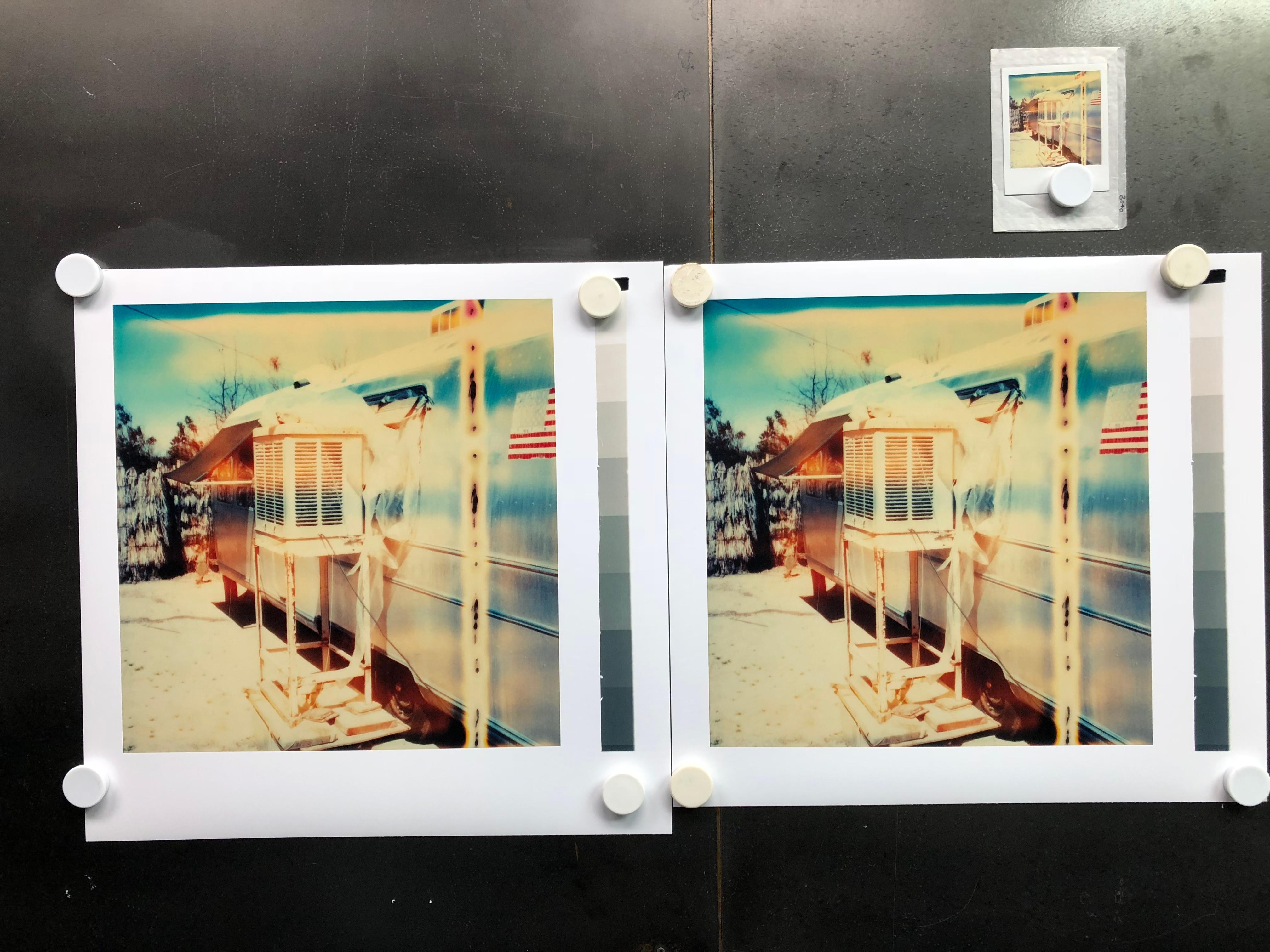 Der Tausendjährige Falke (Sidewinder) - 2005

38.5x38cm, 
Ausgabe 1/10.  
Analoger C-Print, von der Künstlerin handgedruckt auf Fuji Crystal Archive Papier, basierend auf der Polaroid.  
Künstlerinventar 3040.01. 
Unterschriftenlabel und Zertifikat.