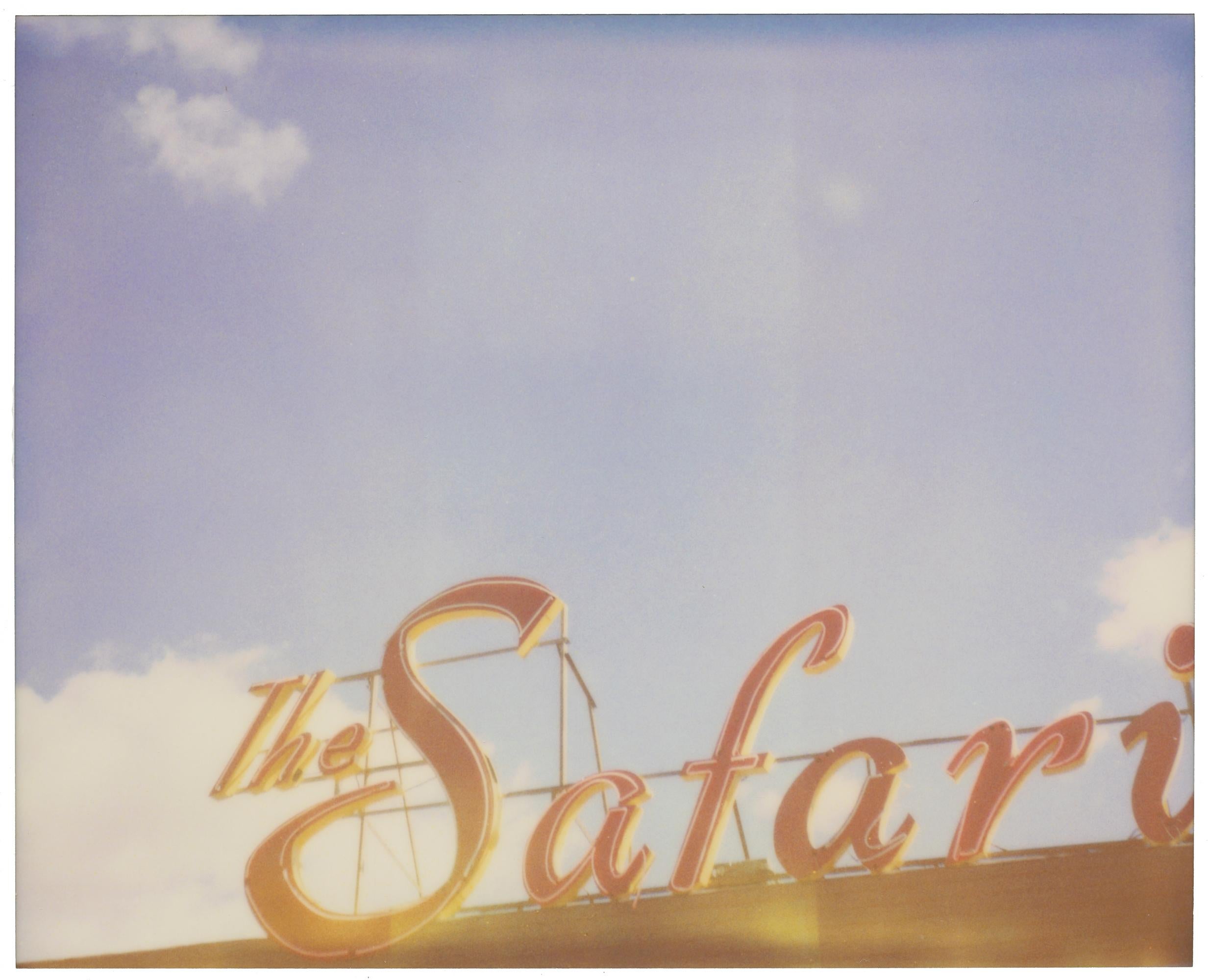 Stefanie Schneider Landscape Photograph - The Safari Inn (California Badlands) - Contemporary, Polaroid, Landscape