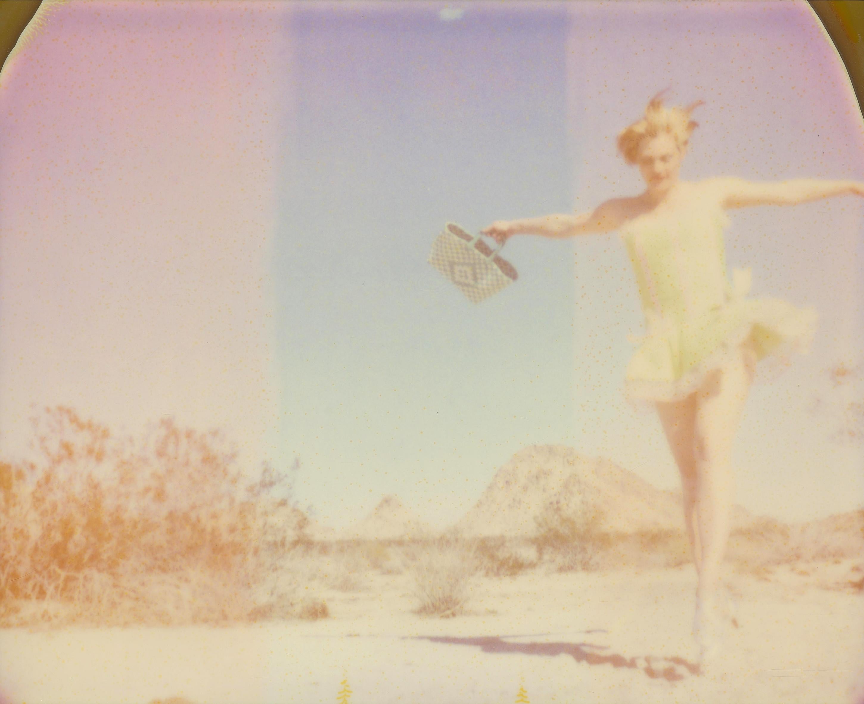 Stefanie Schneider Landscape Photograph - The Sound of Music (29 Palms, CA) - analog, mounted, based on a Polaroid